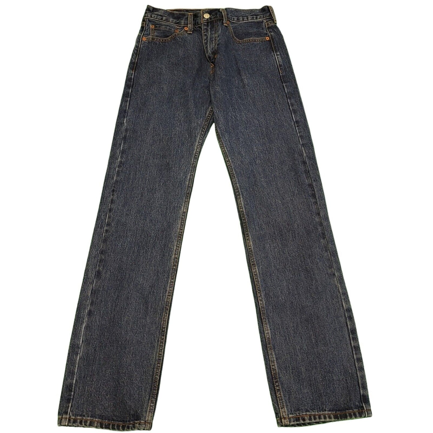 Levi's 505 Blue Slim Straight Zipper Fly Denim Jeans Men's UK XS W29 L32 H528