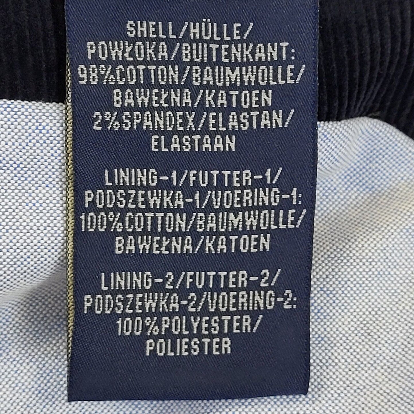 Feraud Navy Blue Corduroy Suit Blazer Jacket Uk Men's M 40" G272