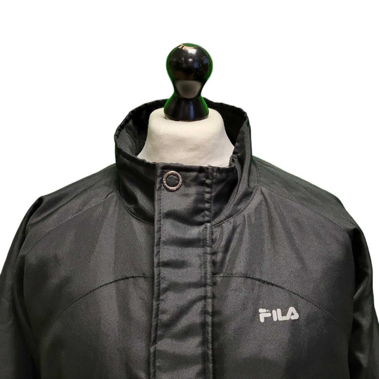Fila Black Lightweight Hooded Padded Sports Jacket Men's UK XL EU 56 H961