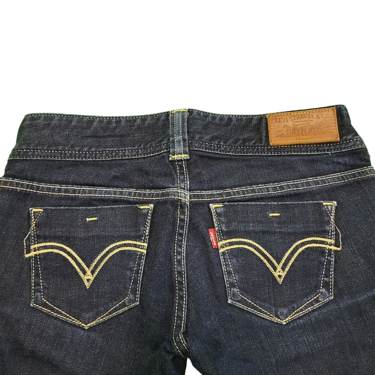 Levi's Elise Dark Blue Straight Slim Denim Jeans Women's uk S W25 L27 H662