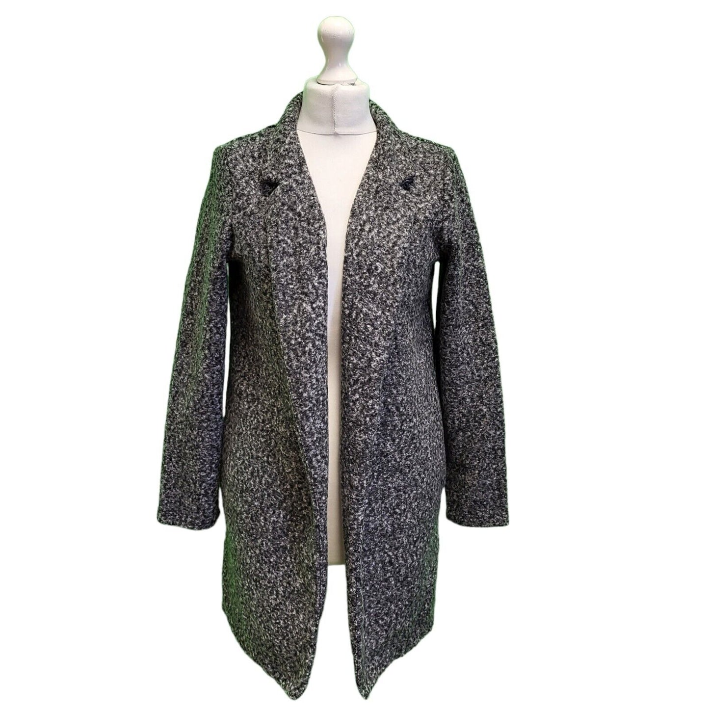 Marks & Spencer Grey Long Sleeve Coat UK Women's 12 BNWT H699