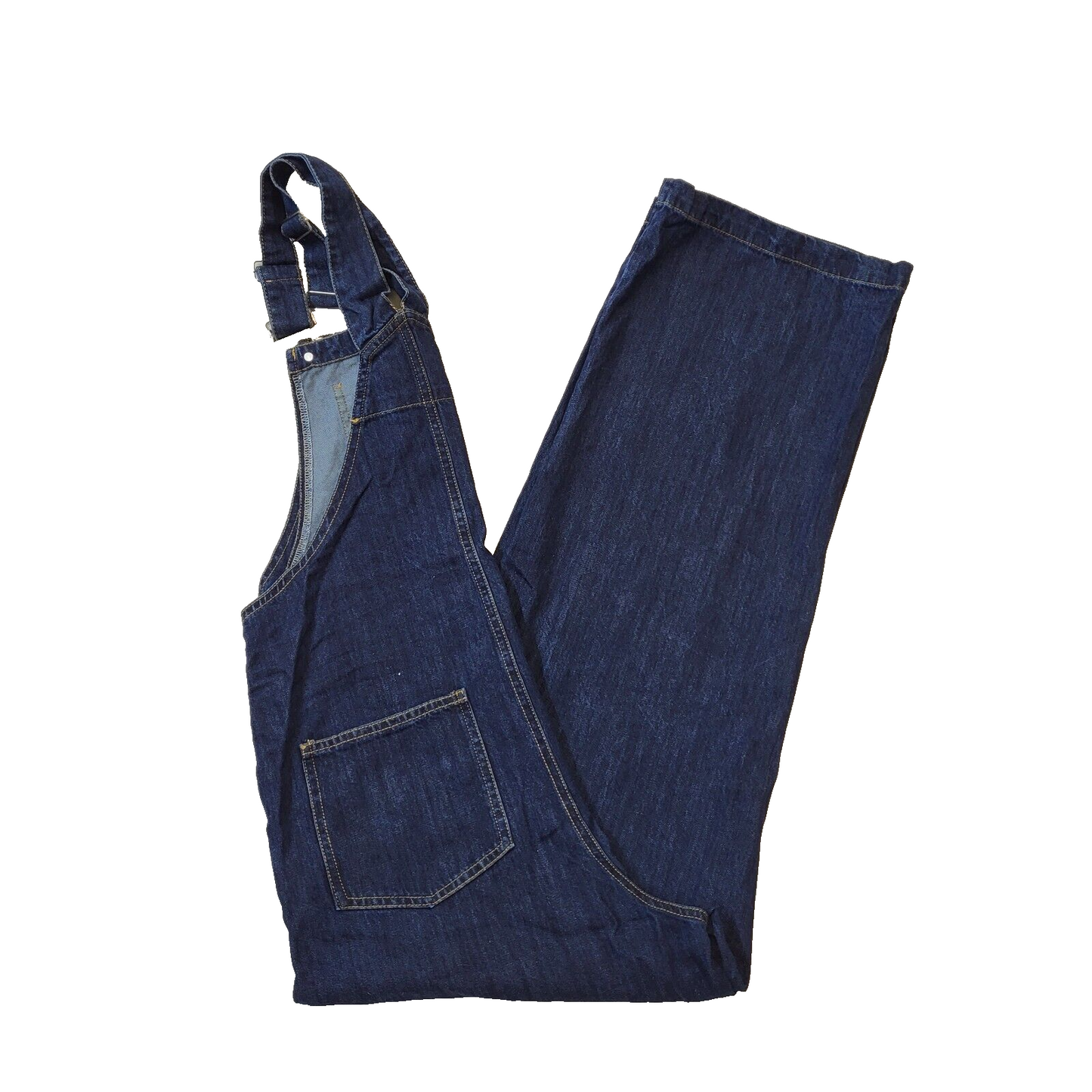 Y.JIA Studio Dark Blue Straight Denim Dungarees Women's M 10 W28-30 L28 H55