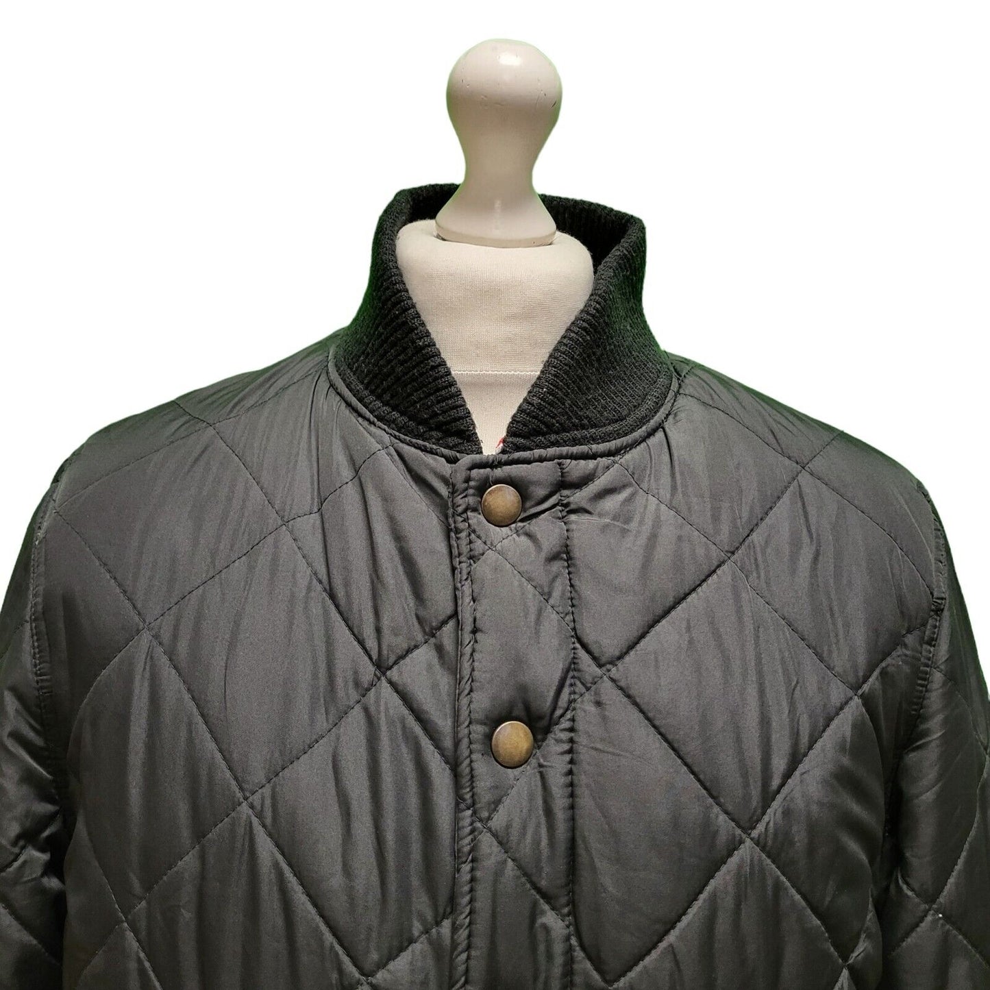 Converse Black Padded Long Sleeve Collared Jacket Men's UK S EU 48 H295
