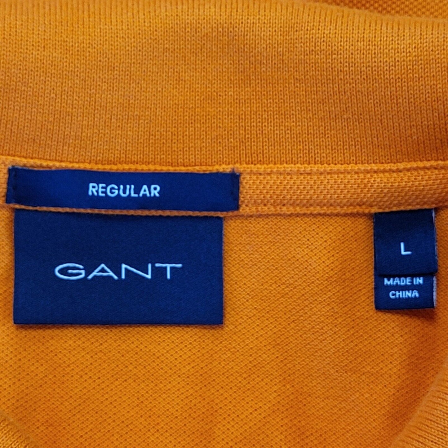 Gant Orange Short Sleeve Polo Shirt Mens Uk L EU 54 G340