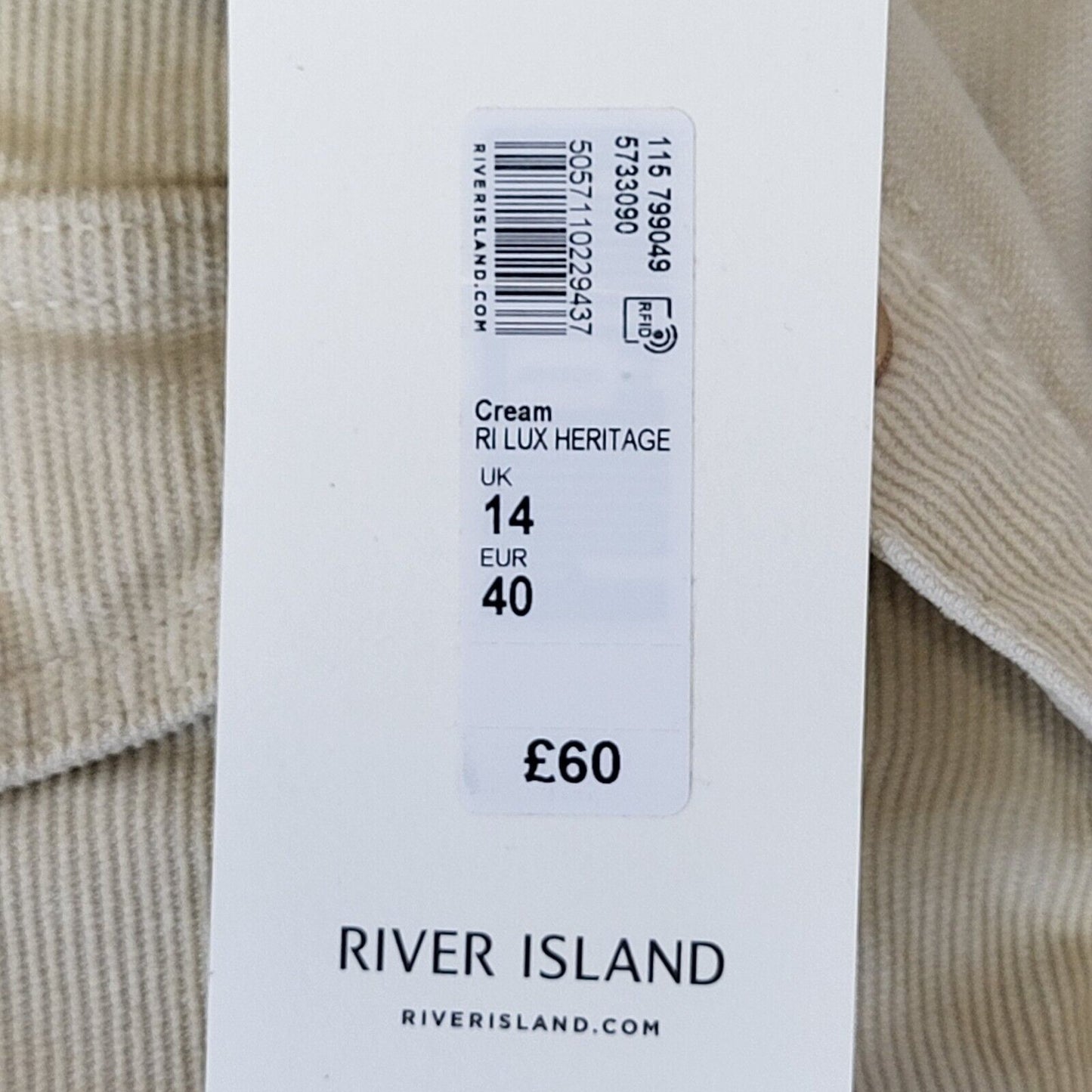 River Island Beige Corduroy Collared Belted Button Shirt Dress BNWT UK 14 G351