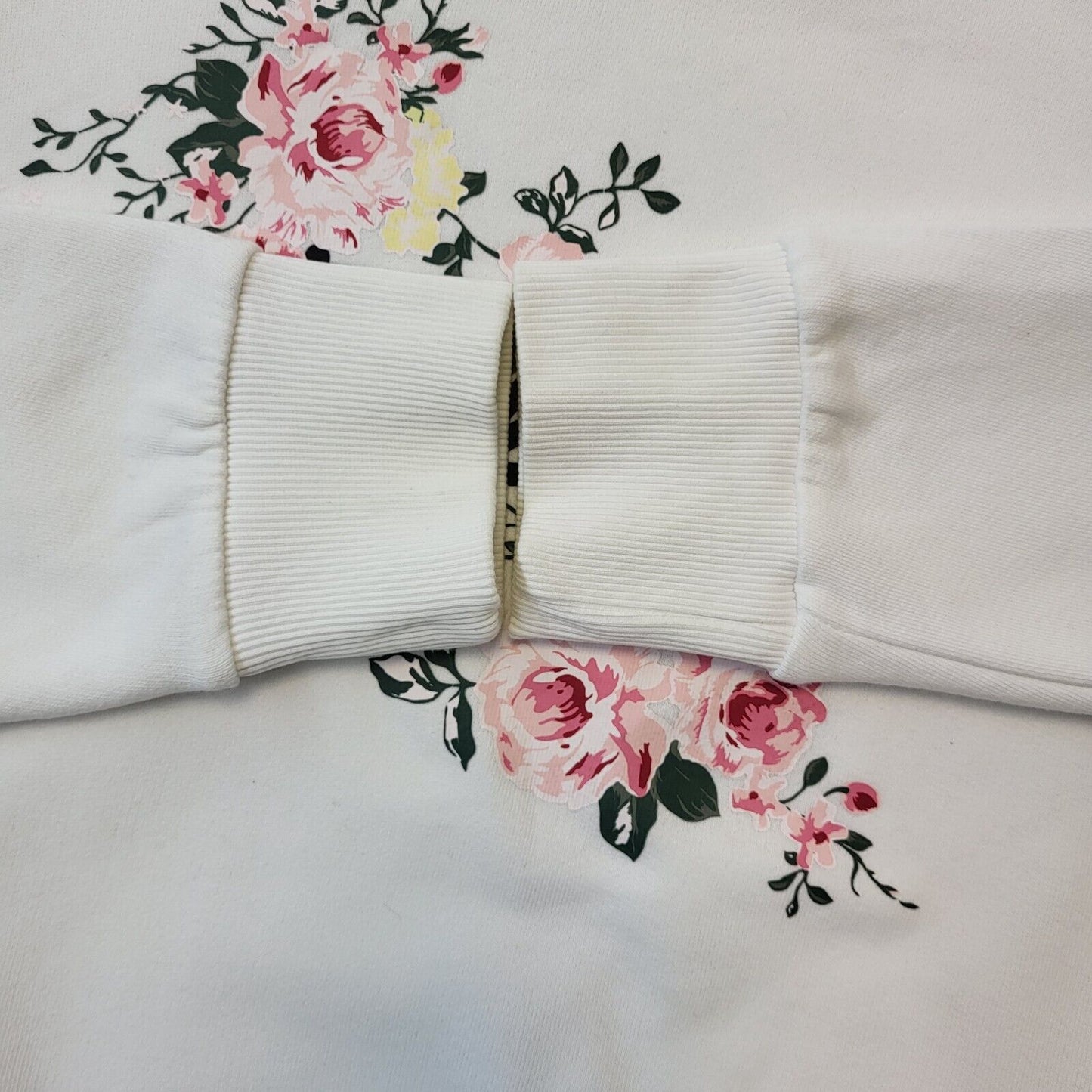 Diesel White Floral Retro Long Sleeve Sweatshirt Women's Uk L 12 H112