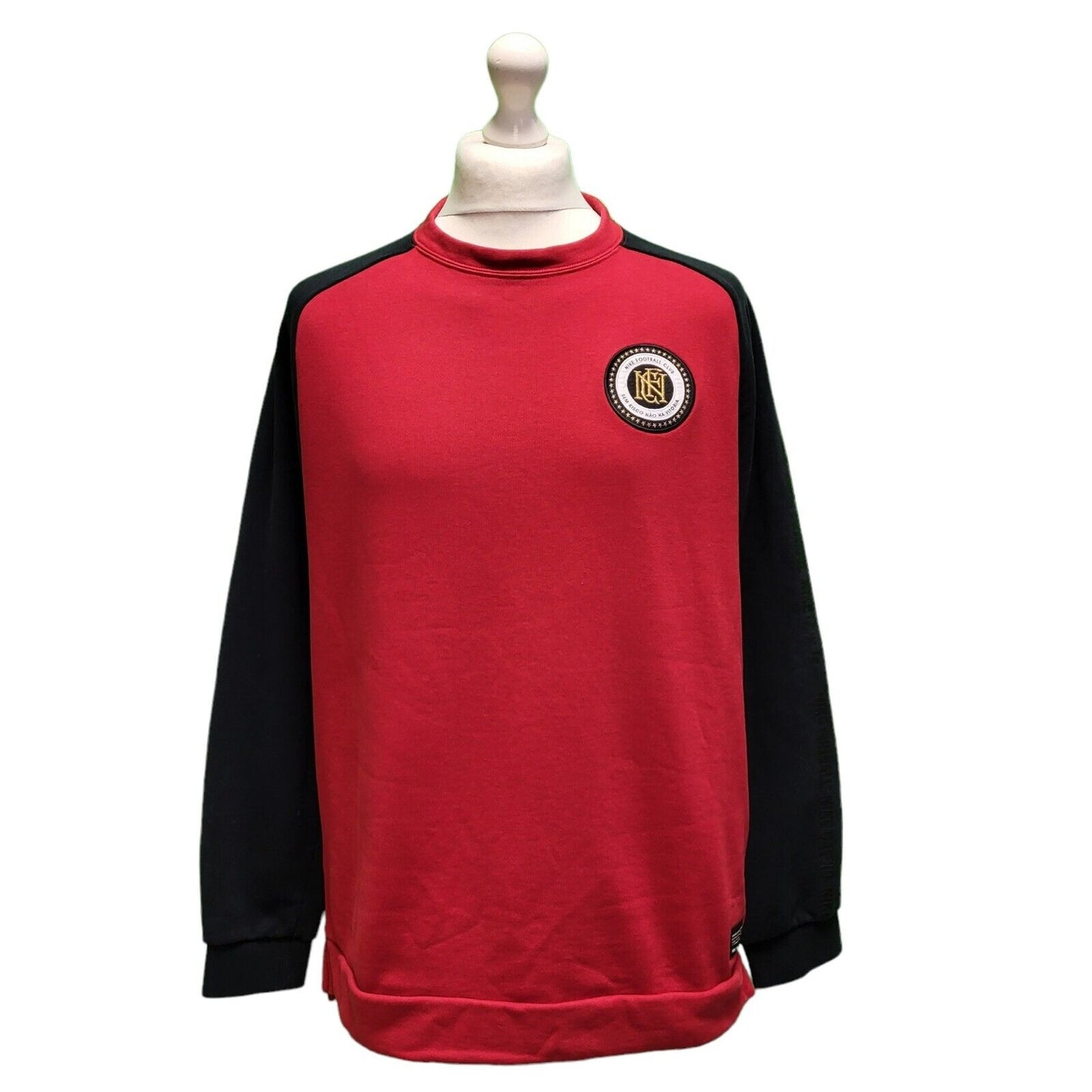 Nike Red Crew Neck Long Sleeve Sweatshirt Men's uk Large H683