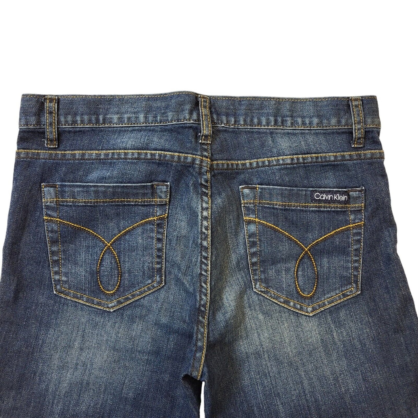Calvin Klein Dark Blue Straight Denim Jeans UK Women's 10 BNWT W29 L31 G430