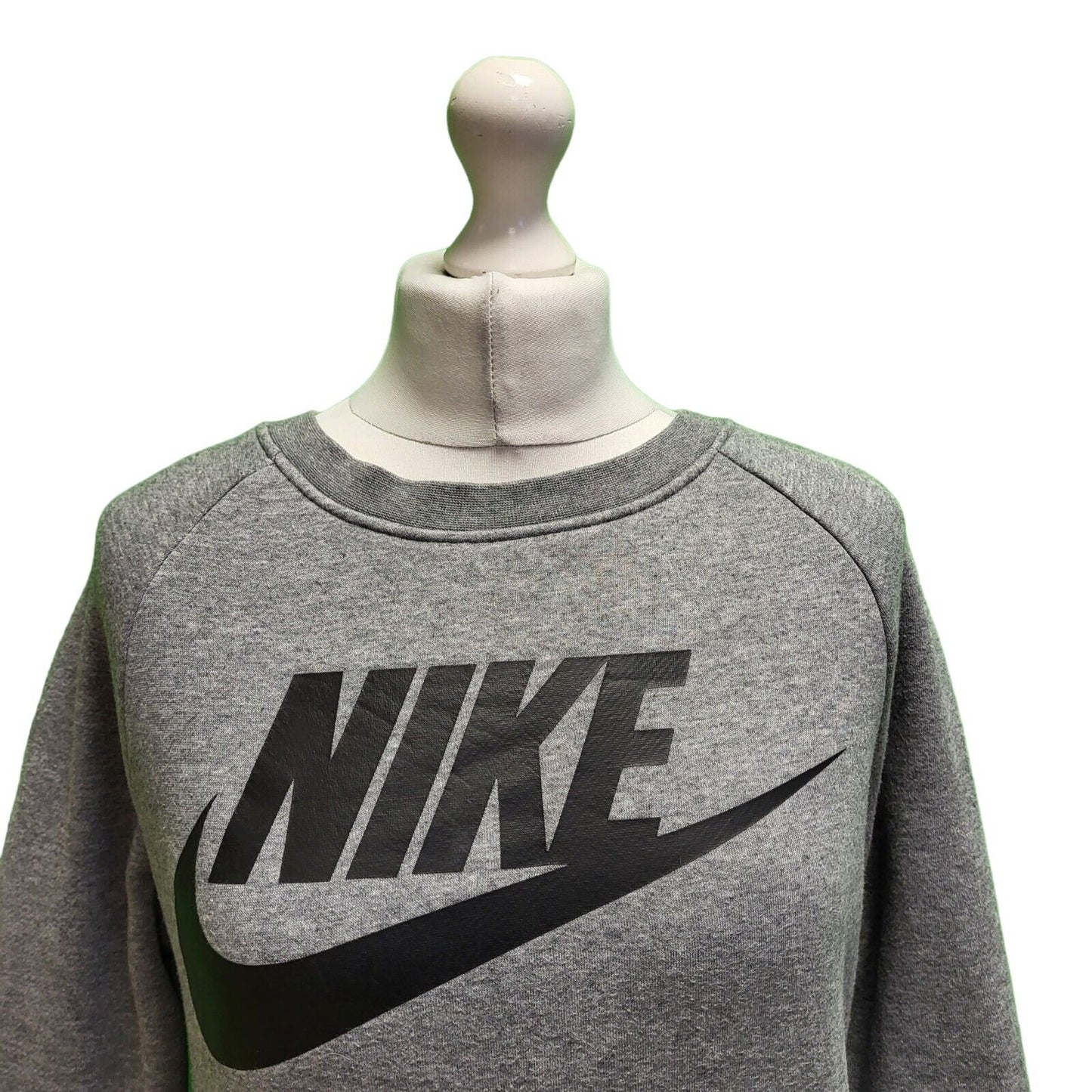 Nike Grey Long Sleeve Round Neck Sweatshirt uk Women's XS 6 H707