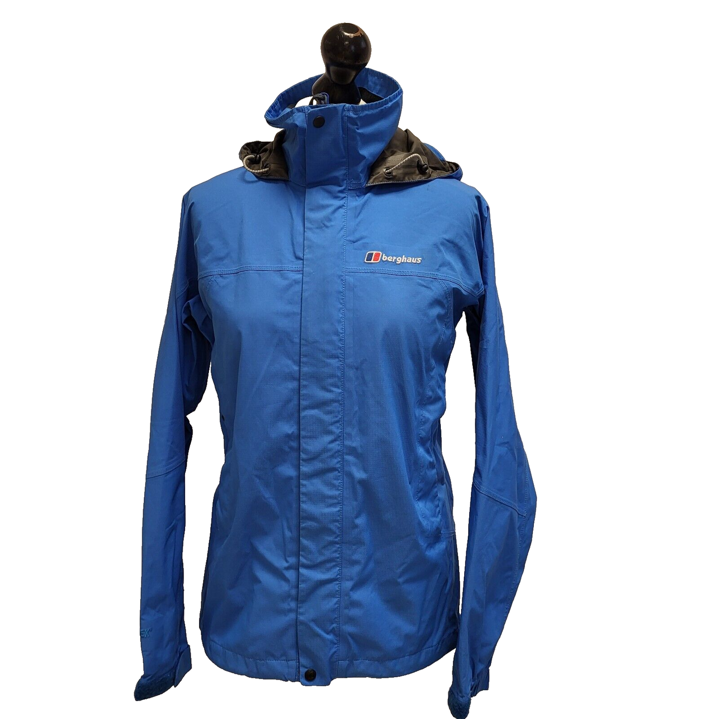 Berghaus Gore-Tex Blue Hooded Walking Hiking Hooded Jacket UK Women's M H930