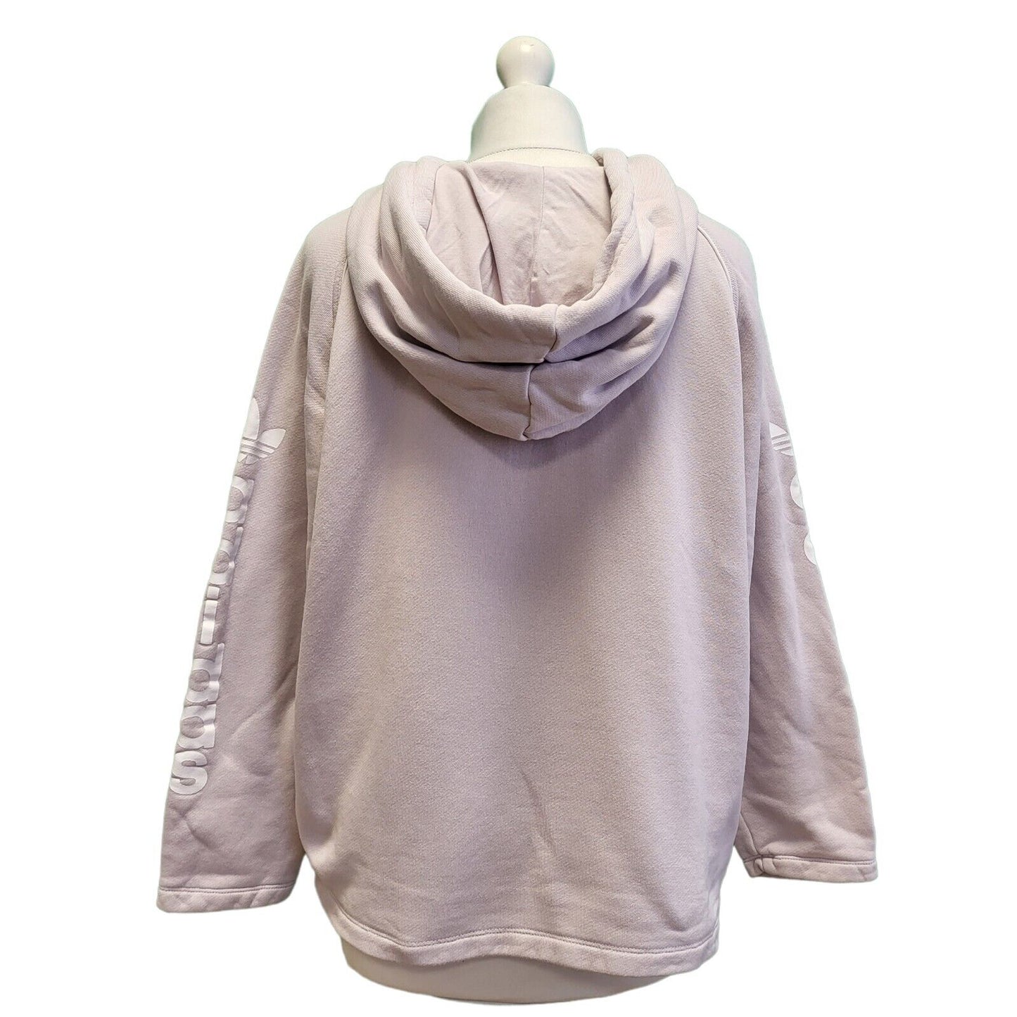 Adidas Light Purple Over-sized Hooded Drawstring Sweatshirt Women's L 12 G781