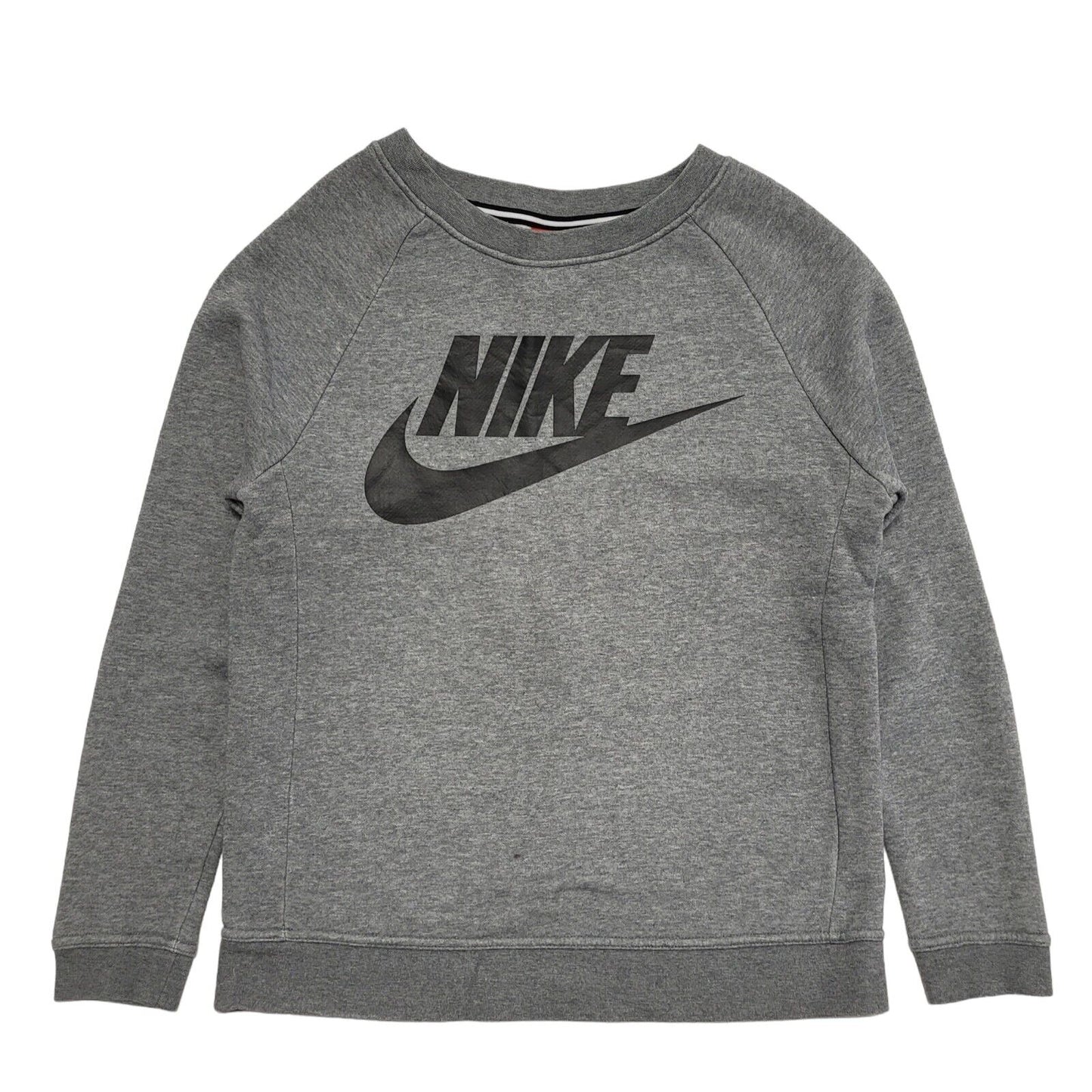 Nike Grey Long Sleeve Round Neck Sweatshirt uk Women's XS 6 H707