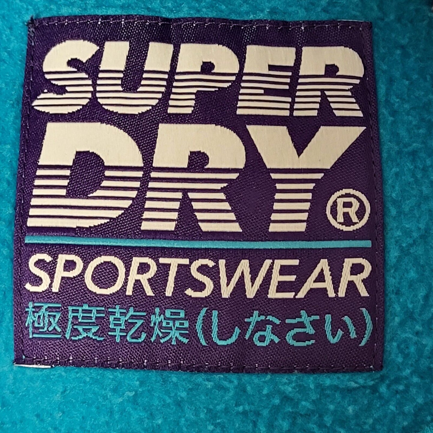 Superdry Sweatshirt Crew Neck Long Sleeve Blue Womens Size 10 G408