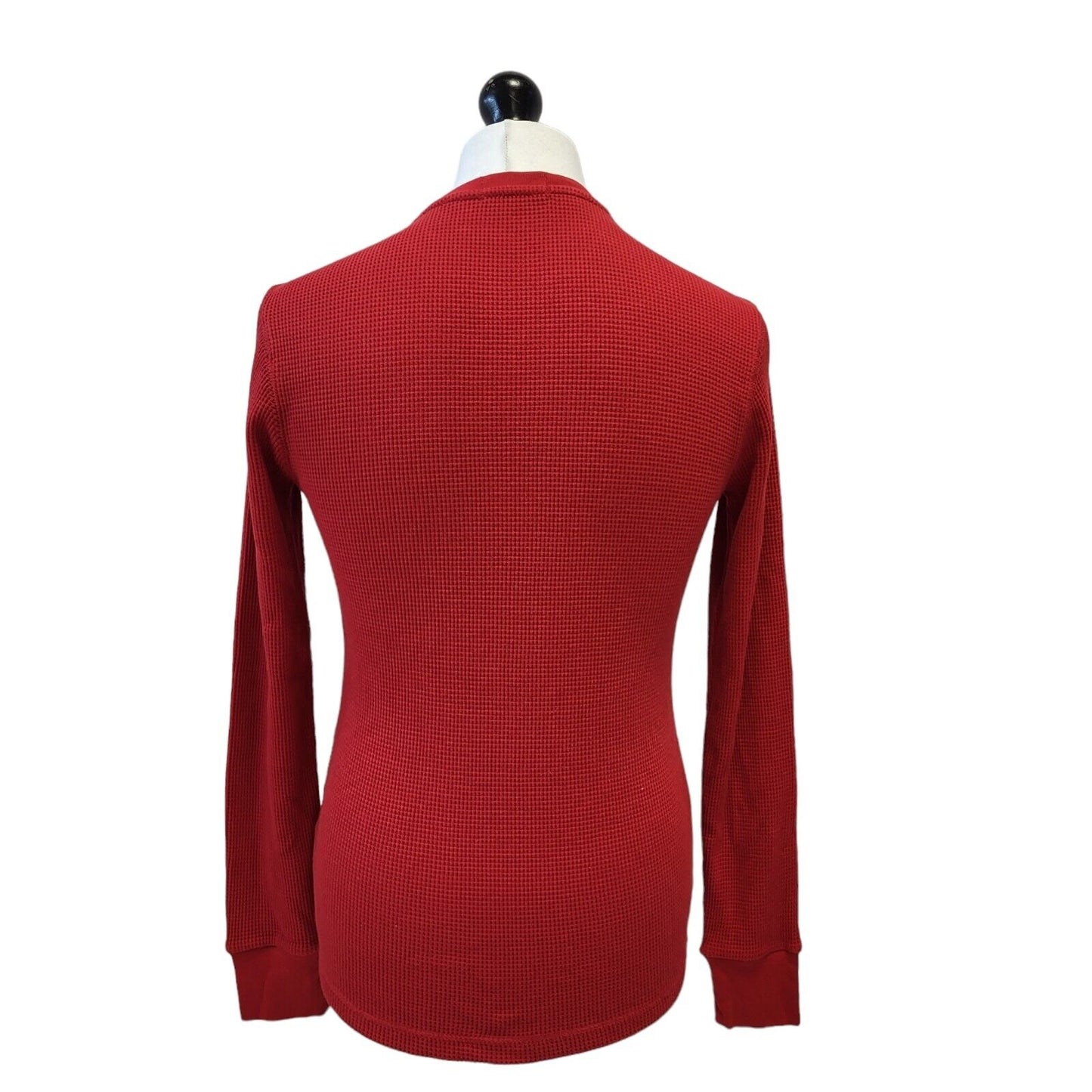 Polo Ralph Lauren Crew Neck T-Shirt Long Sleeve Red Uk Men's Small G560