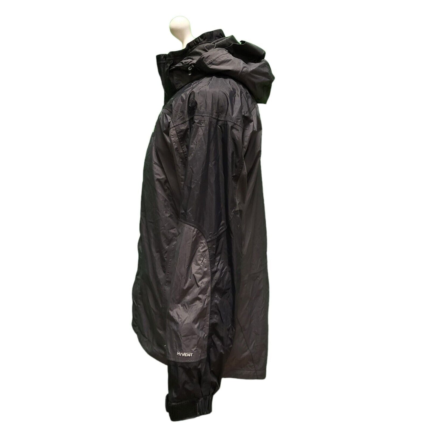 The North Face Black Grey Lightweight Hooded Jacket Men's UK S H959