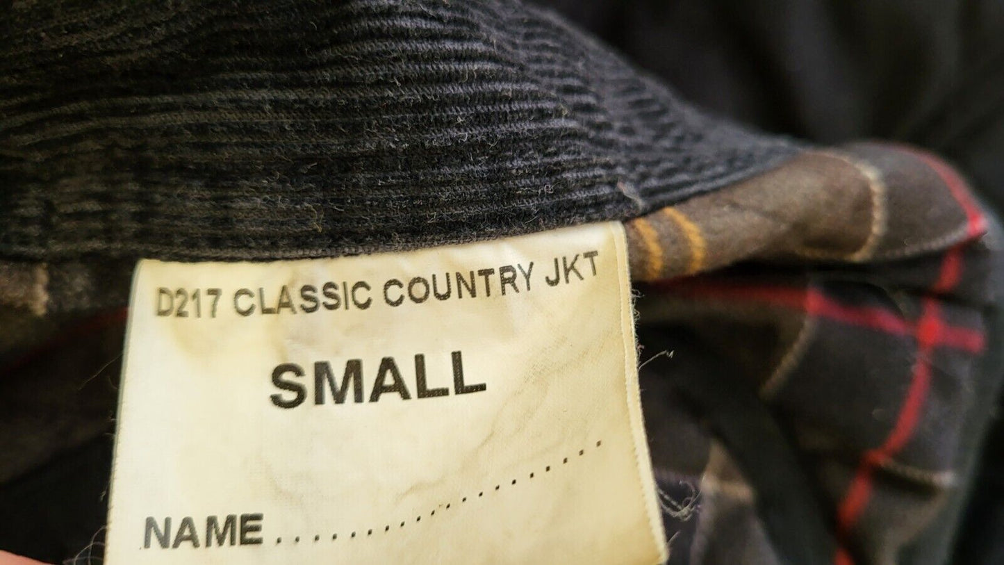 Vintage Barbour D217 Classic Country Black Jacket Men's Uk S G749