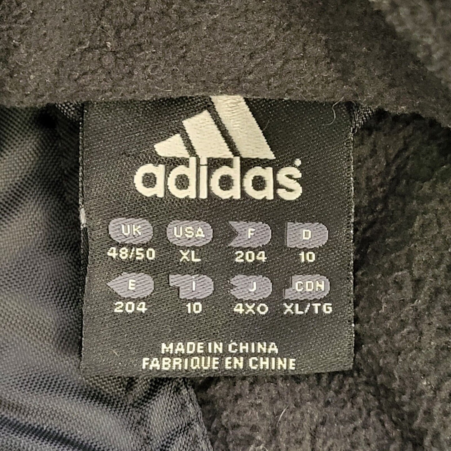 Adidas Black Red Over-sized Zipped Sport Jacket Men's uk M eu 50 H69