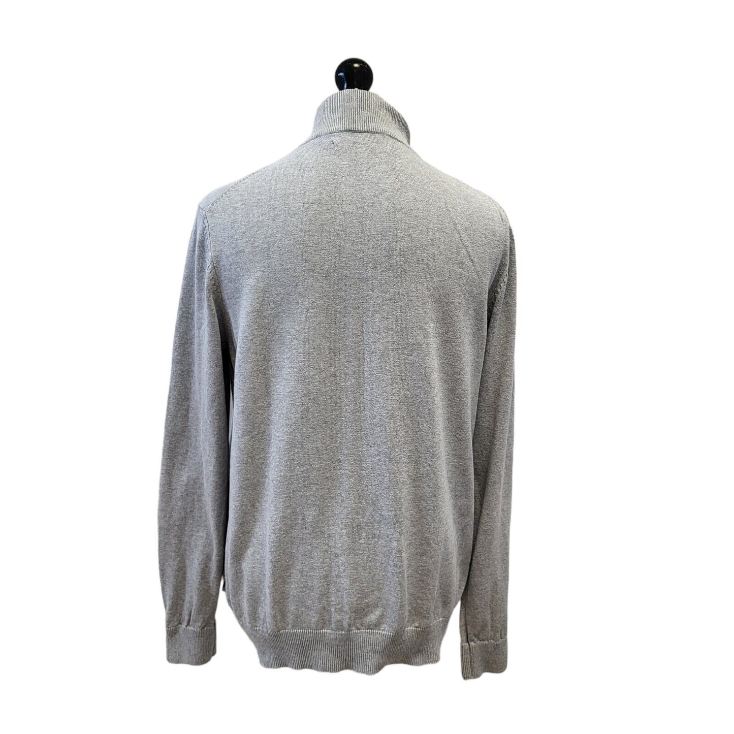 Hugo Boss Jumper High Neck Grey 1/4 Zip Mens UK XL EU 54 G138