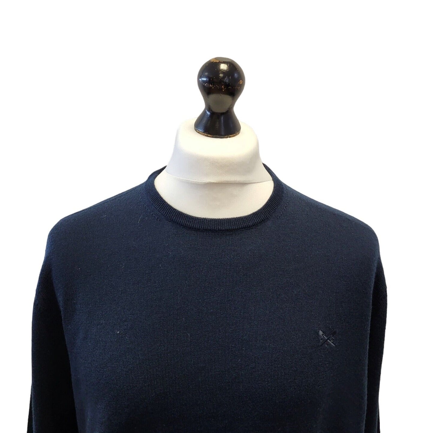 Crew Clothing Co Jumper Crew Neck Blue Mens UK L EU 54 G375