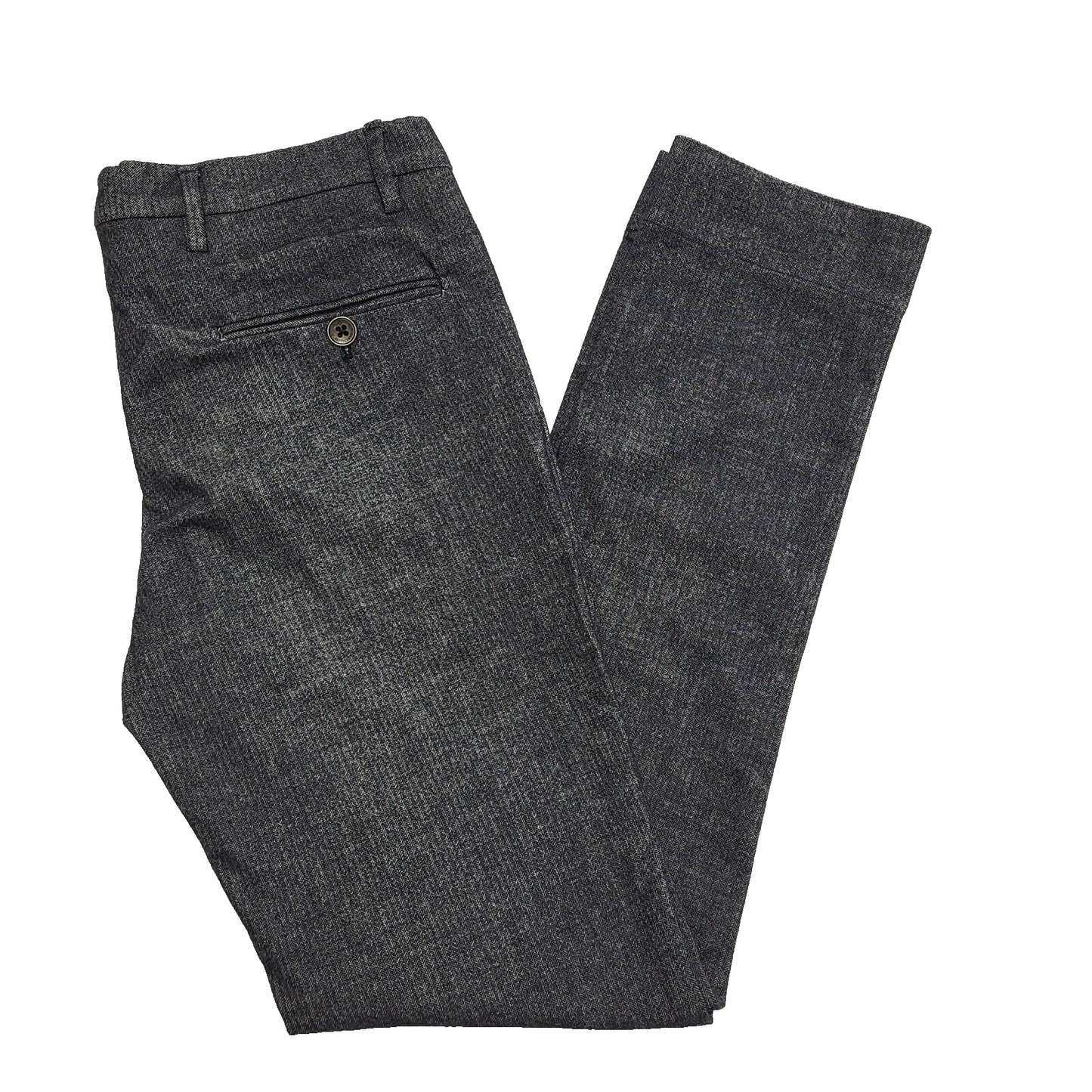 Settecento Grey Straight Leg Slim Trousers Uk Men's M W32 L31 H771