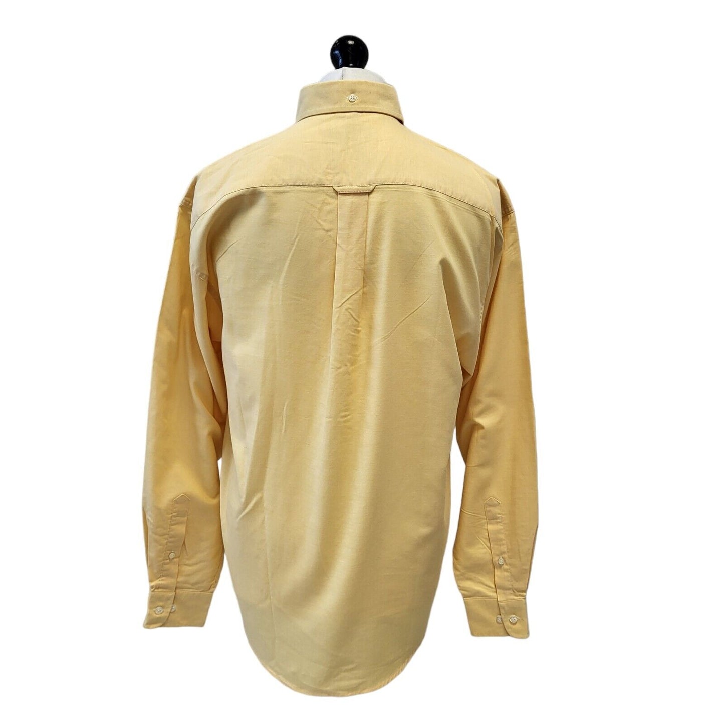 Ben Sherman Yellow Long Sleeve Classic Shirt Uk Men's Medium G544