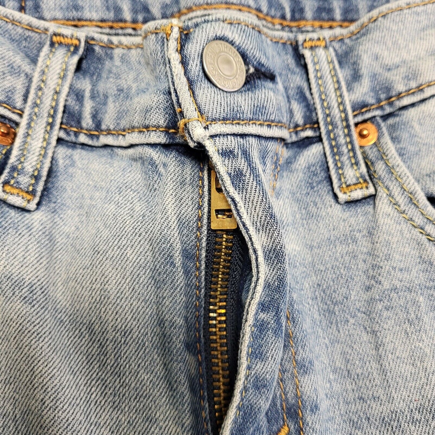 Levi's 512 Faded Blue Skinny Leg Stretch Denim Jeans Men's XS W29 L32 H192