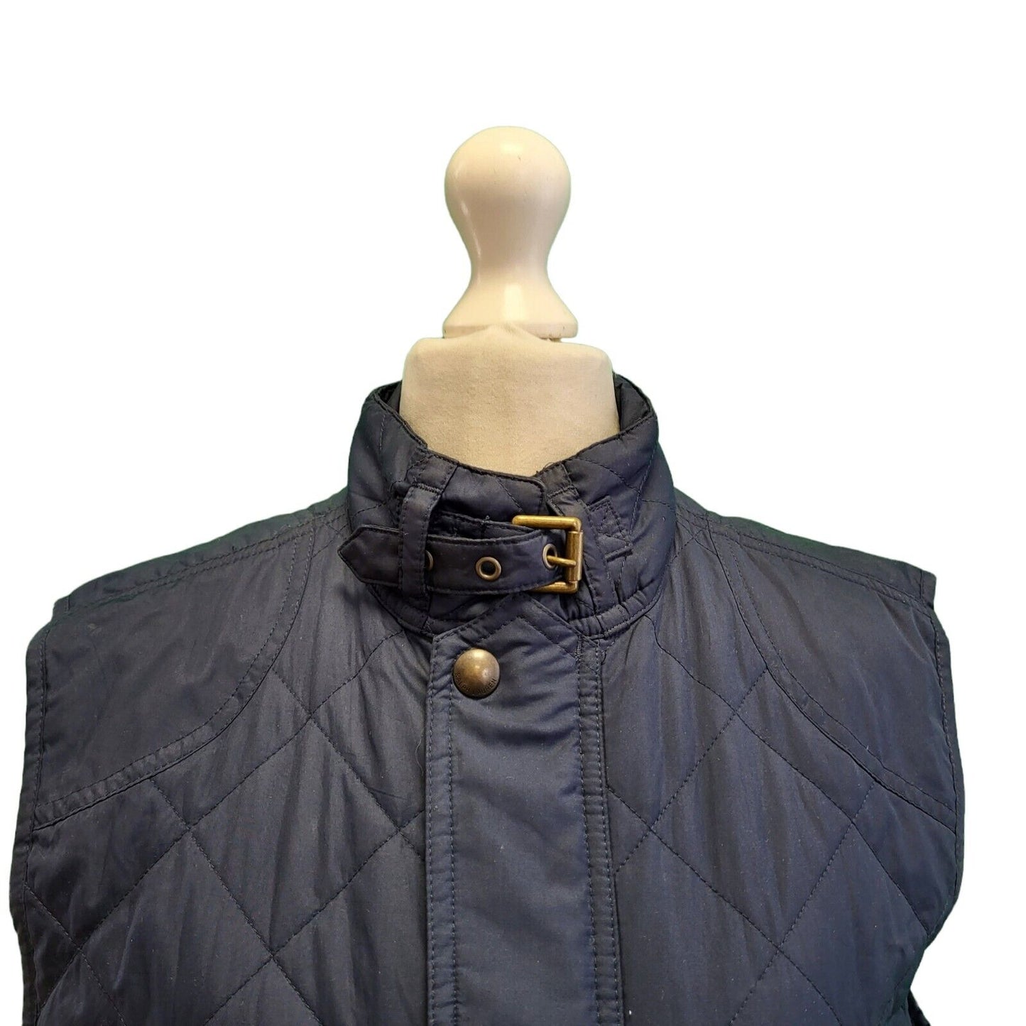 Polo Ralph Lauren Navy Blue Zip & Snap Body Warmer Women's uk S 8 G743