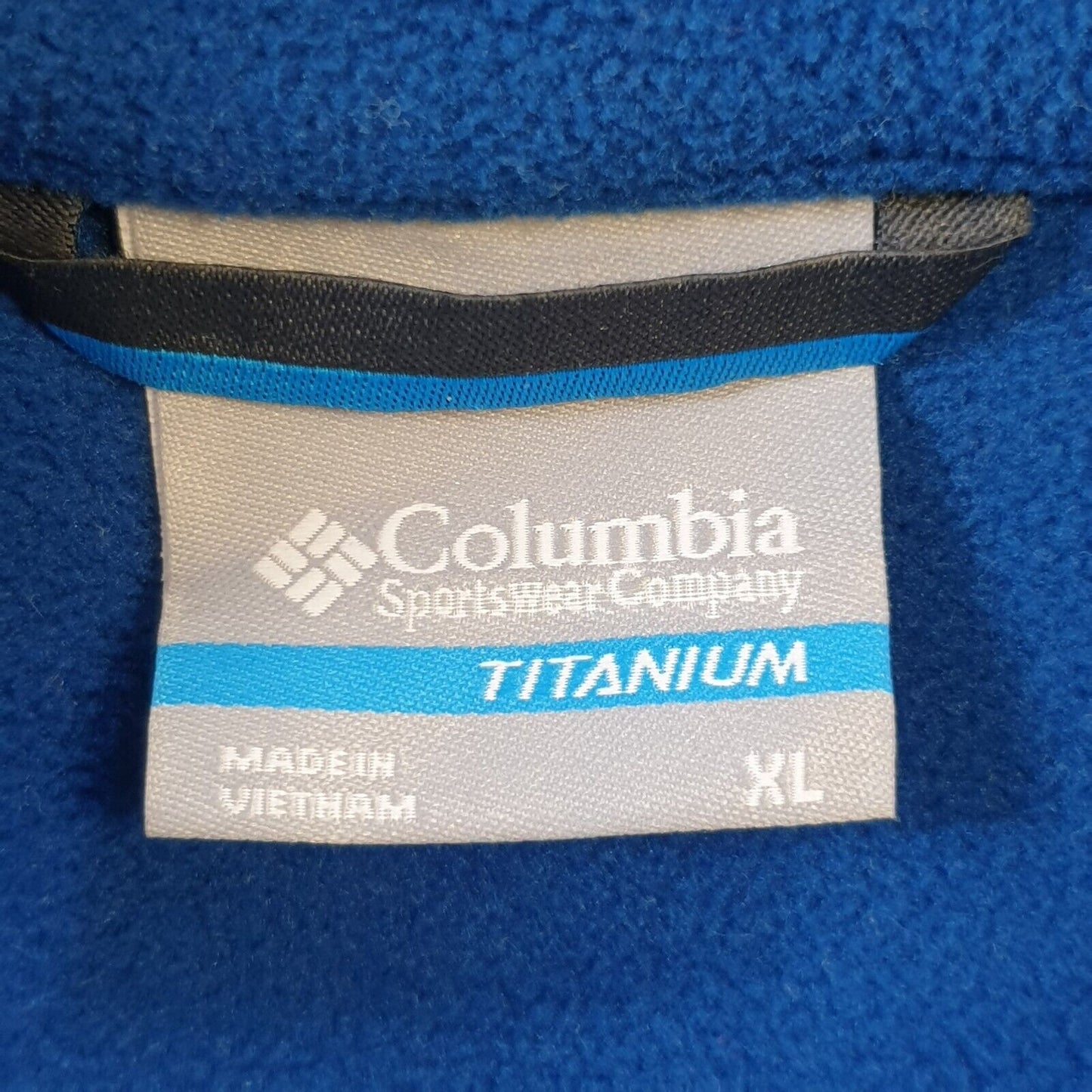 Columbia Titanium Blue Fleece Hiking Walking Jacket Uk Men's XL Eu 56 G88