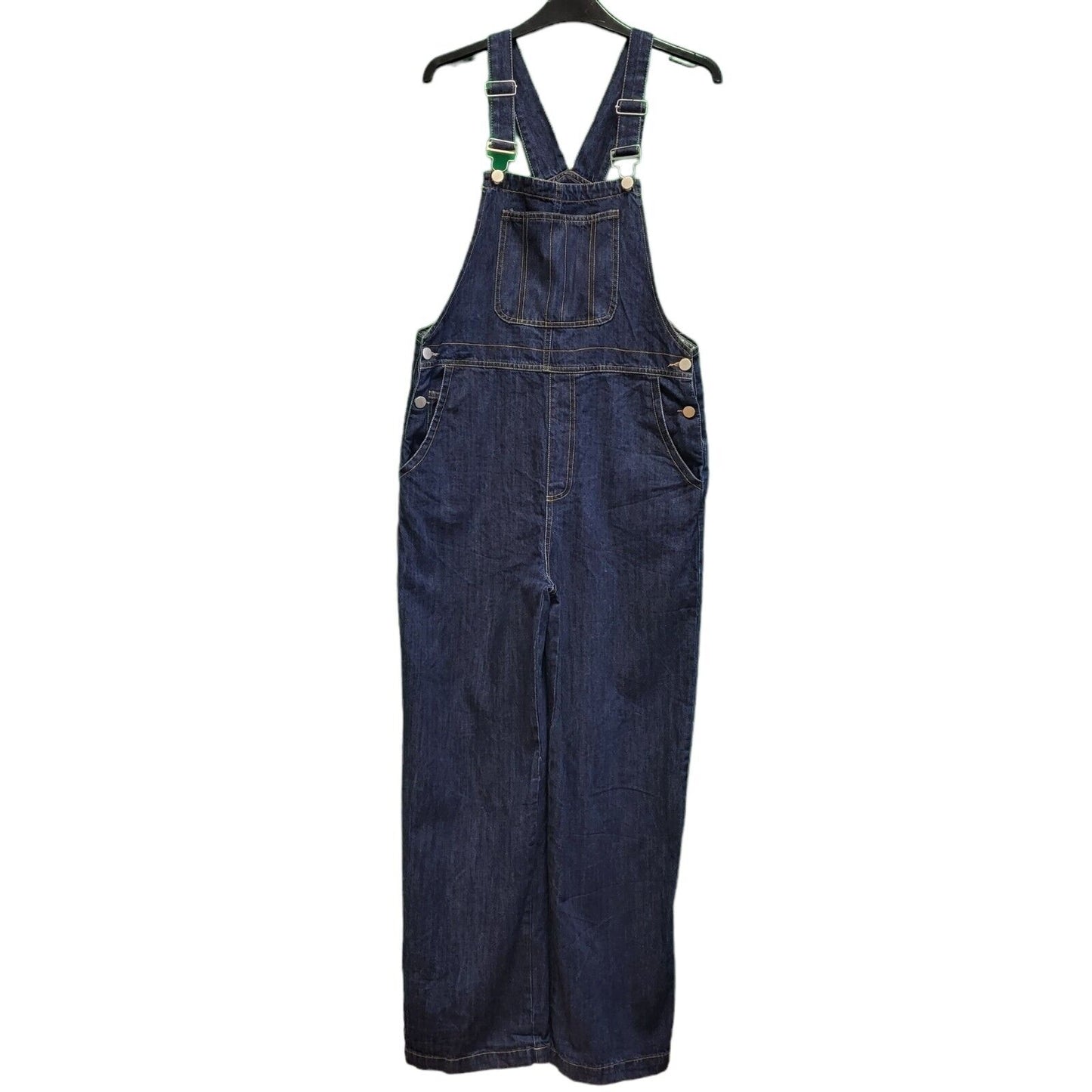 Y.JIA Studio Dark Blue Straight Denim Dungarees Women's M 10 W28-30 L28 H55