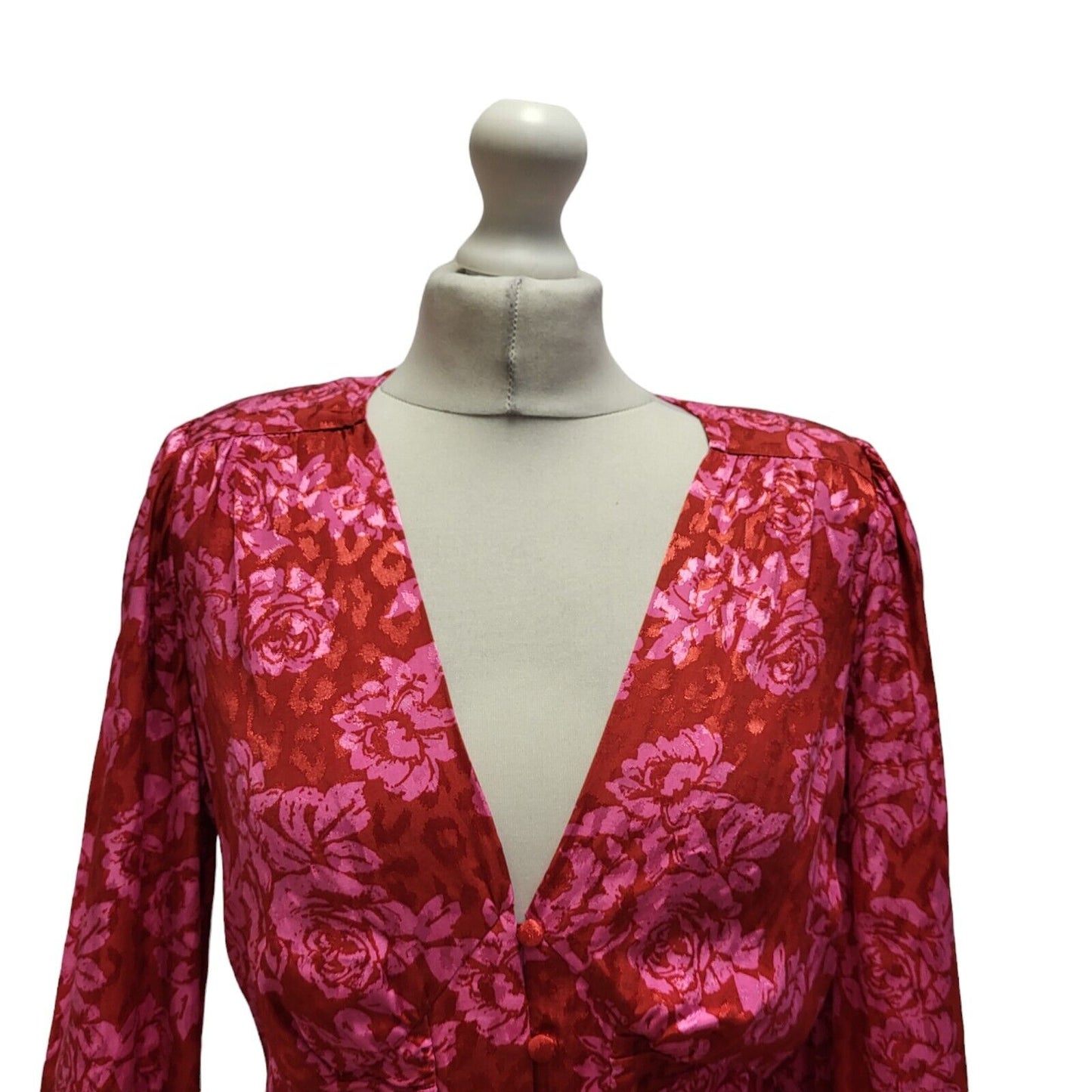 River Island Pink Bright Berlin Doll Evening Dress Women's UK 12 BNWT BB406