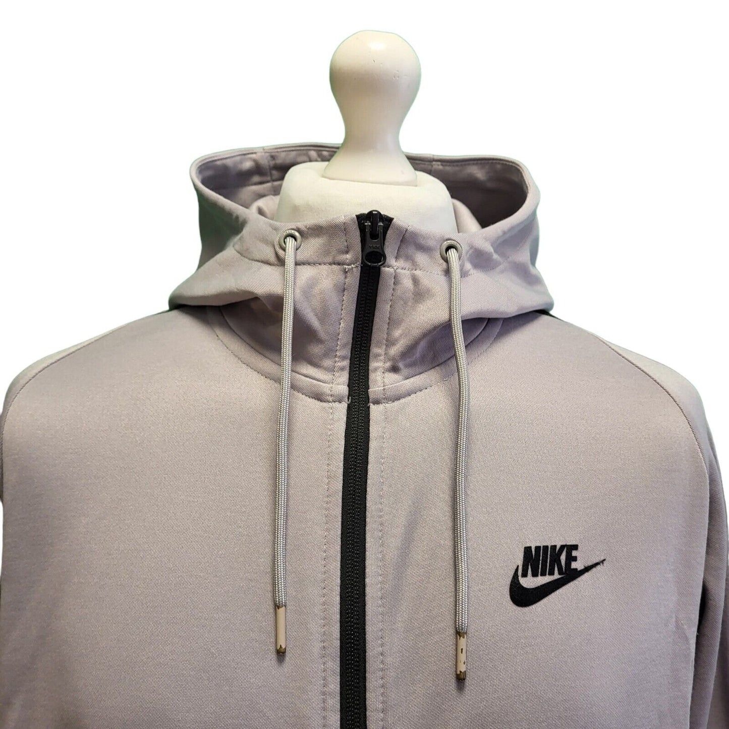 Nike Grey Zip Sports Tracksuit Hooded Top Jacket Men's uk M eu 50 H266