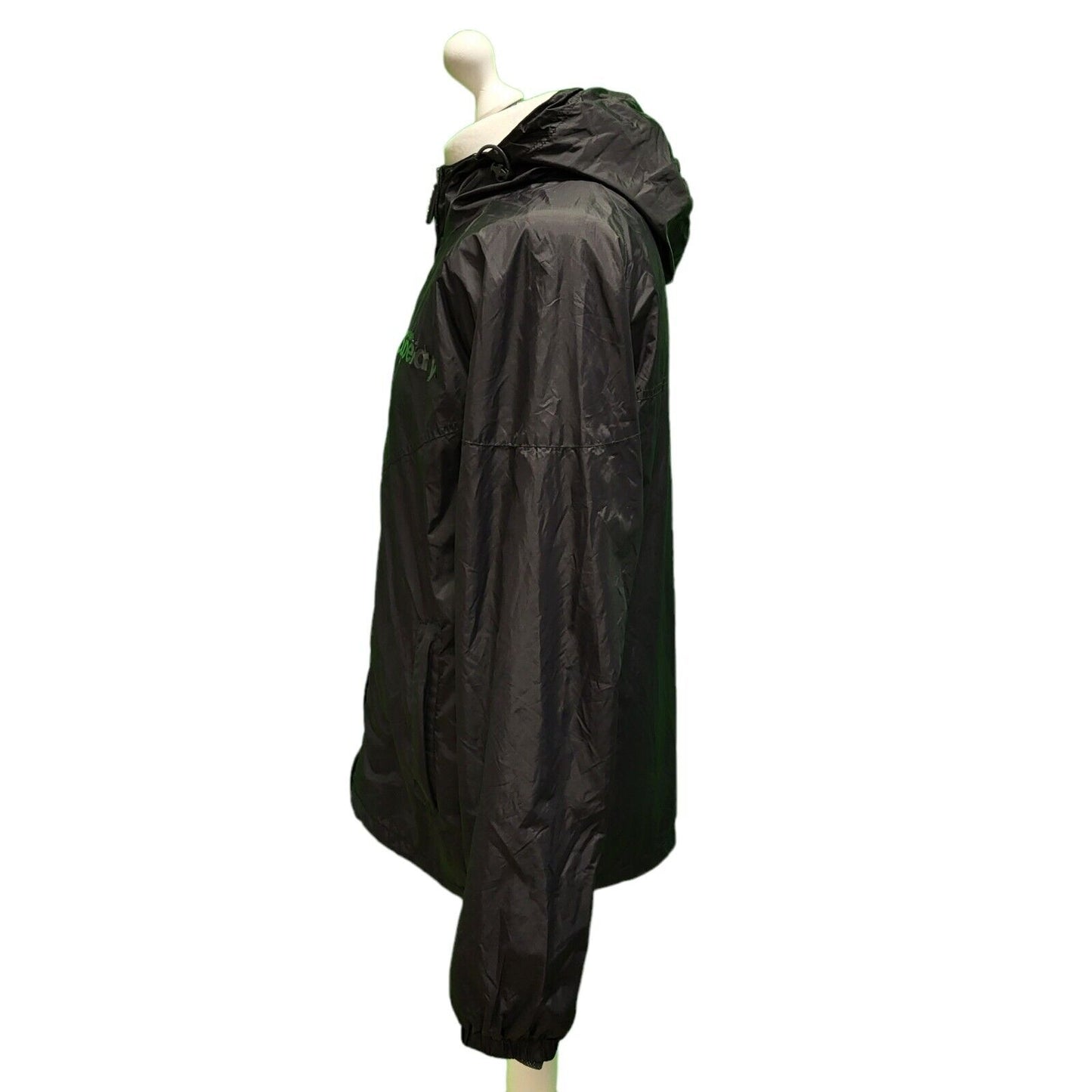 Superdry Black Hooded Windbreaker Track Jacket Men's UK XL EU 56 H598