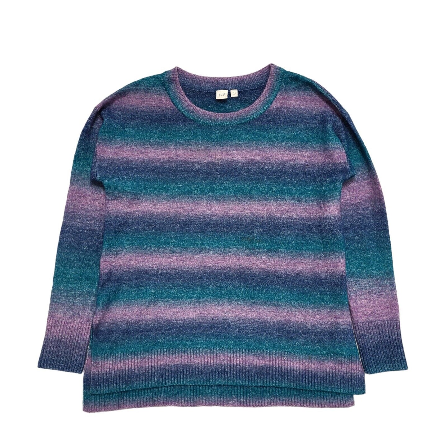 Gap Jumper Striped Blue & Purple Uk Women's Size L G393