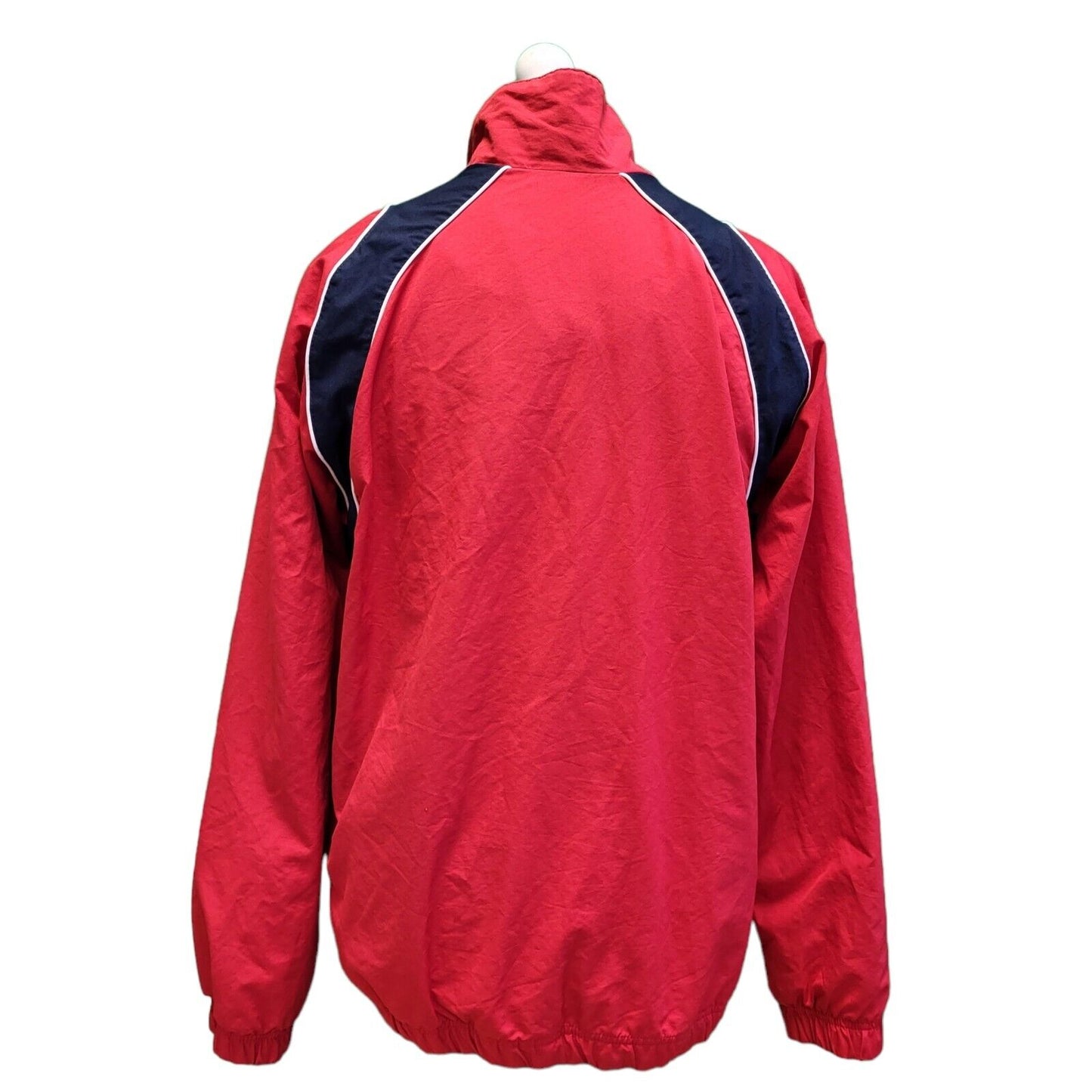 Nike Red Blue Zipped Over-sized Sport Jacket Men's uk L eu 54 H273