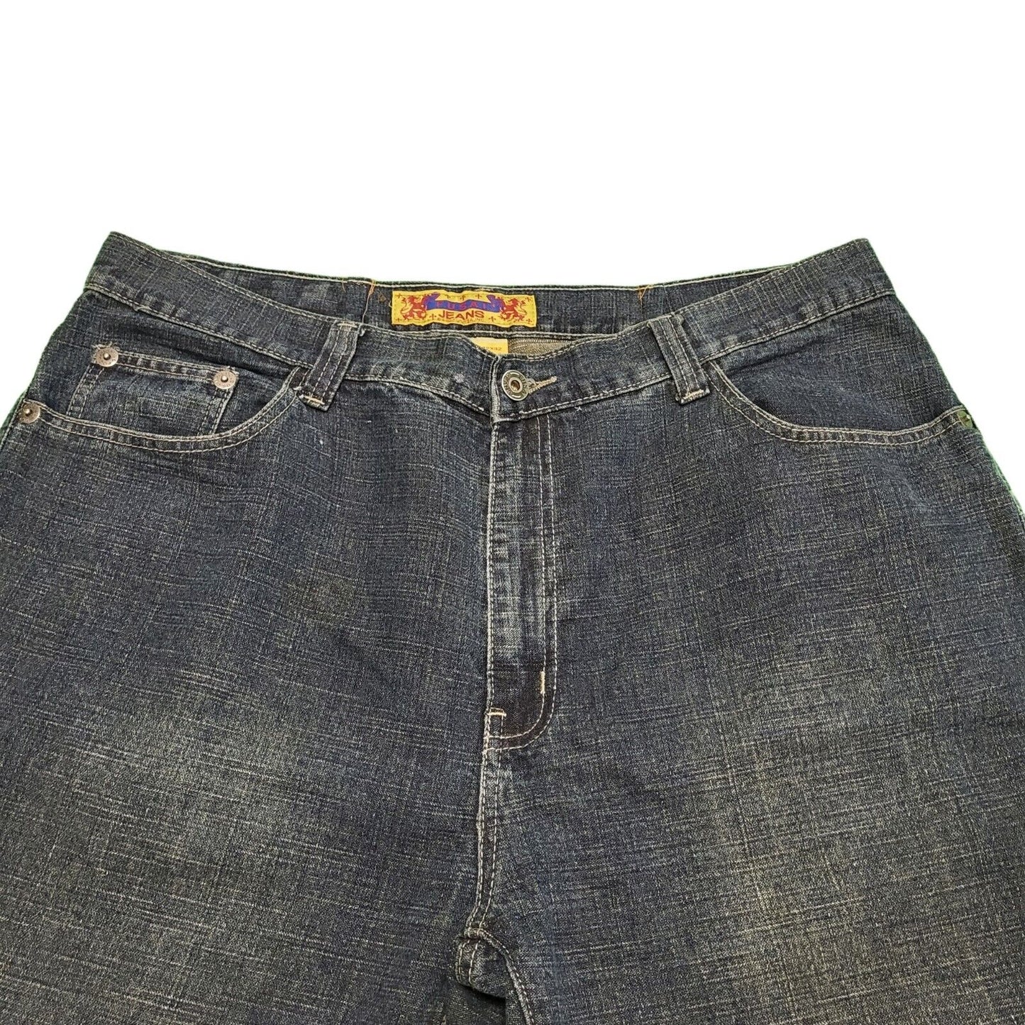 Fusal Dark Blue Straight Denim Jeans Men's uk 4xL W42 L32 H667