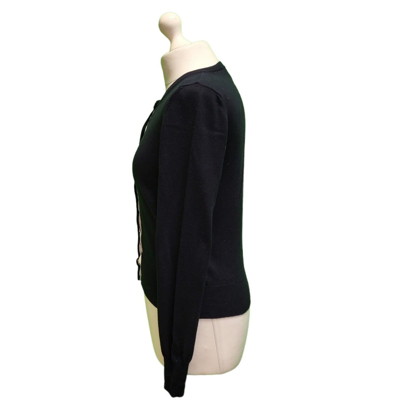 Armani Jeans Navy Blue Round Neck Button Cardigan Women's Uk S 8 H607