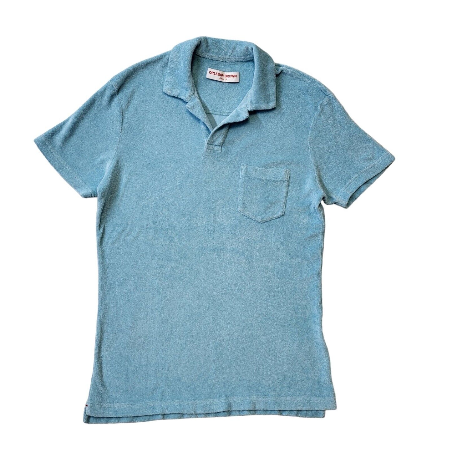 Orlebar Brown Turquoise Short Sleeve Polo Shirt UK Women's S Eu 36 G263