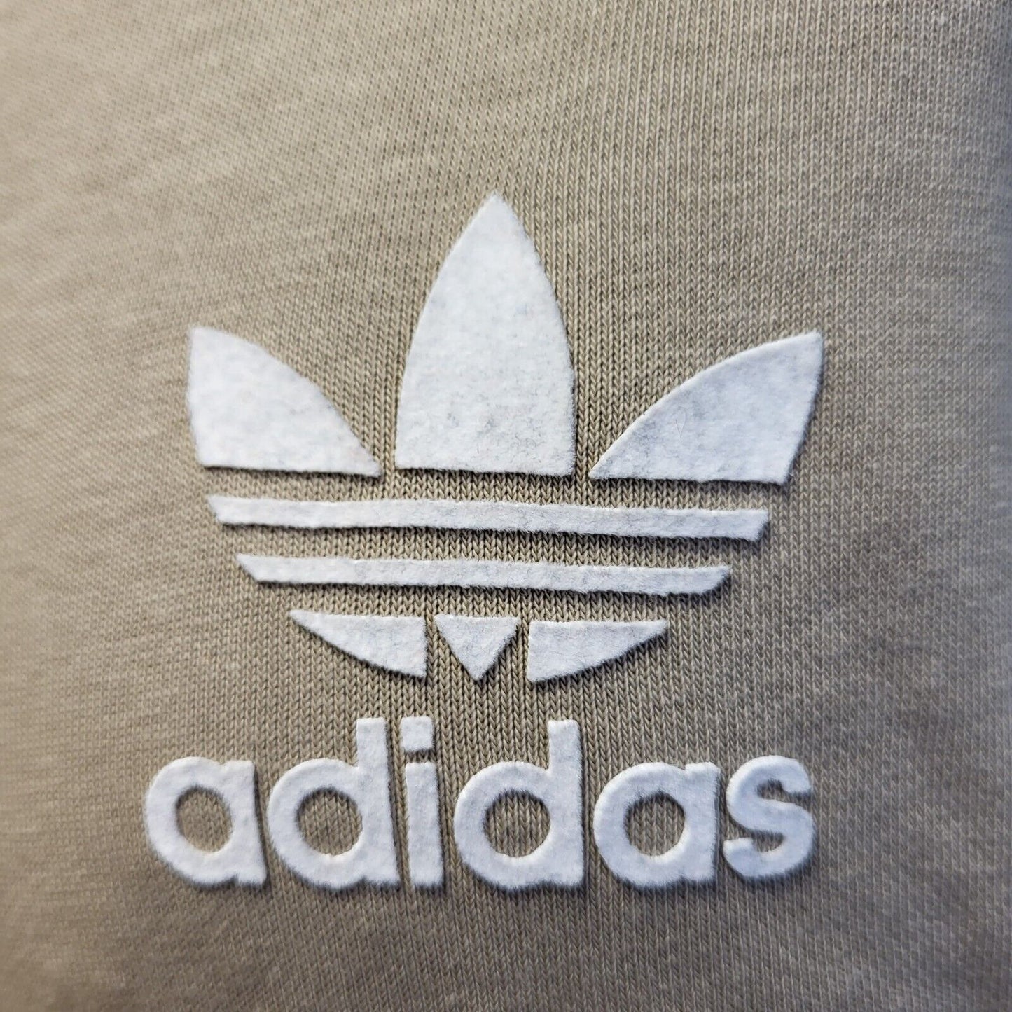 Adidas Beige White Drawstring Over-sized Hooded Sweatshirt Women's UK 8 S G782