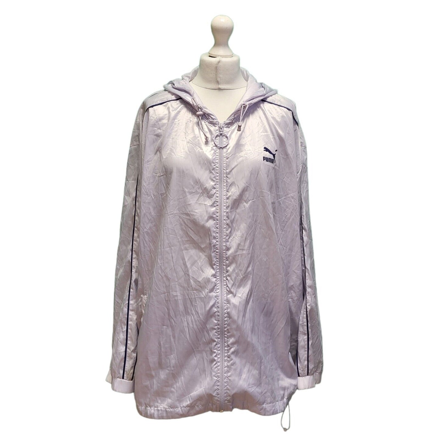 Puma Lightweight Hooded Windbreaker Hooded Track Jacket Women's UK 24 H61