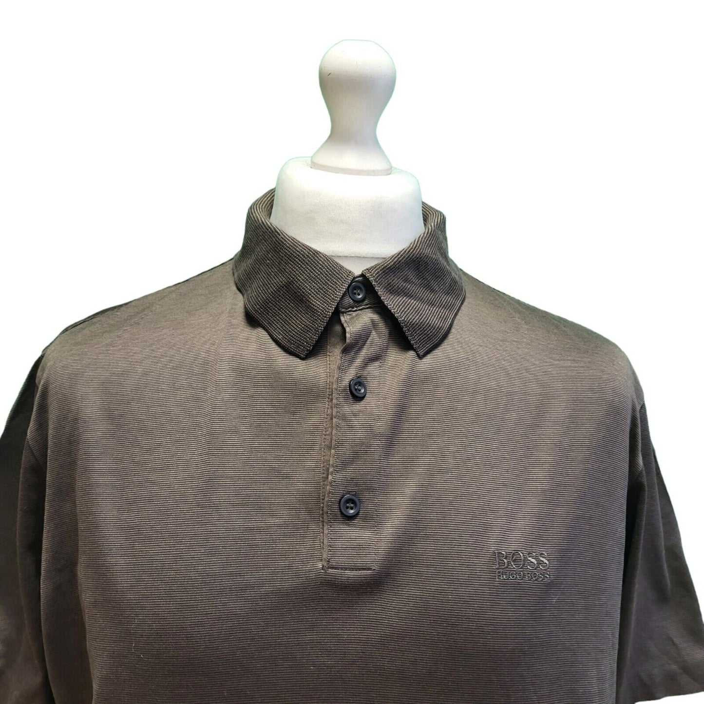 Hugo Boss Brown Slim Fit Short Sleeve Polo Shirt Men's Uk XL EU 56 H130