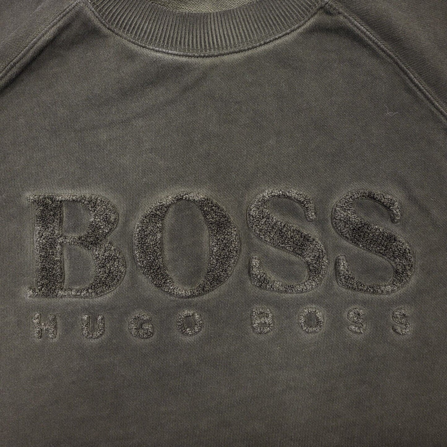 Hugo Boss Green Crew Neck Casual Sweatshirt Uk Men's Medium BB281