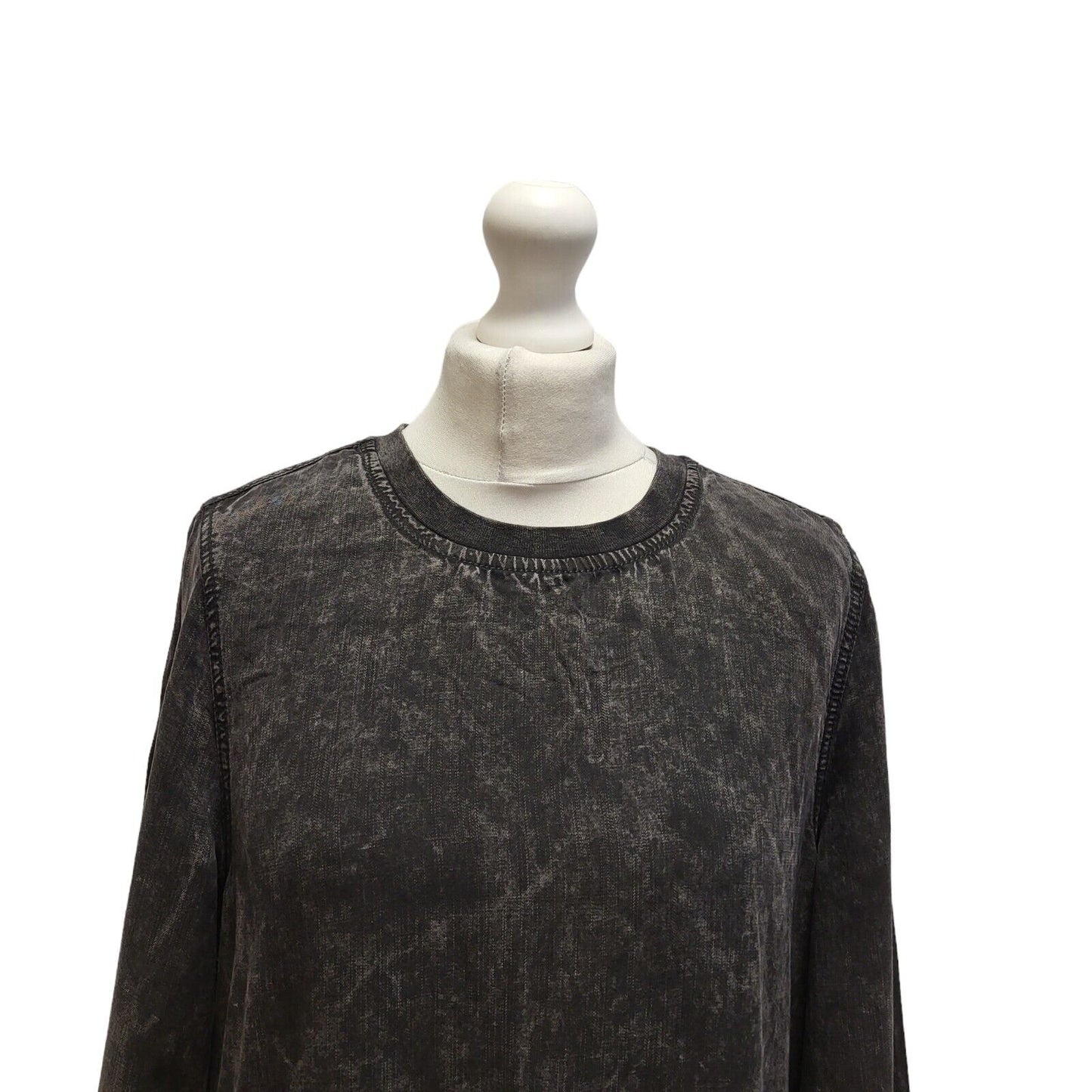 Superdry Black Long Sleeve Daywear Dress UK Women's 14 BB362