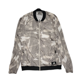 Adidas Grey White Camouflage Sports Track Jacket Men's UK M EU 50 H940
