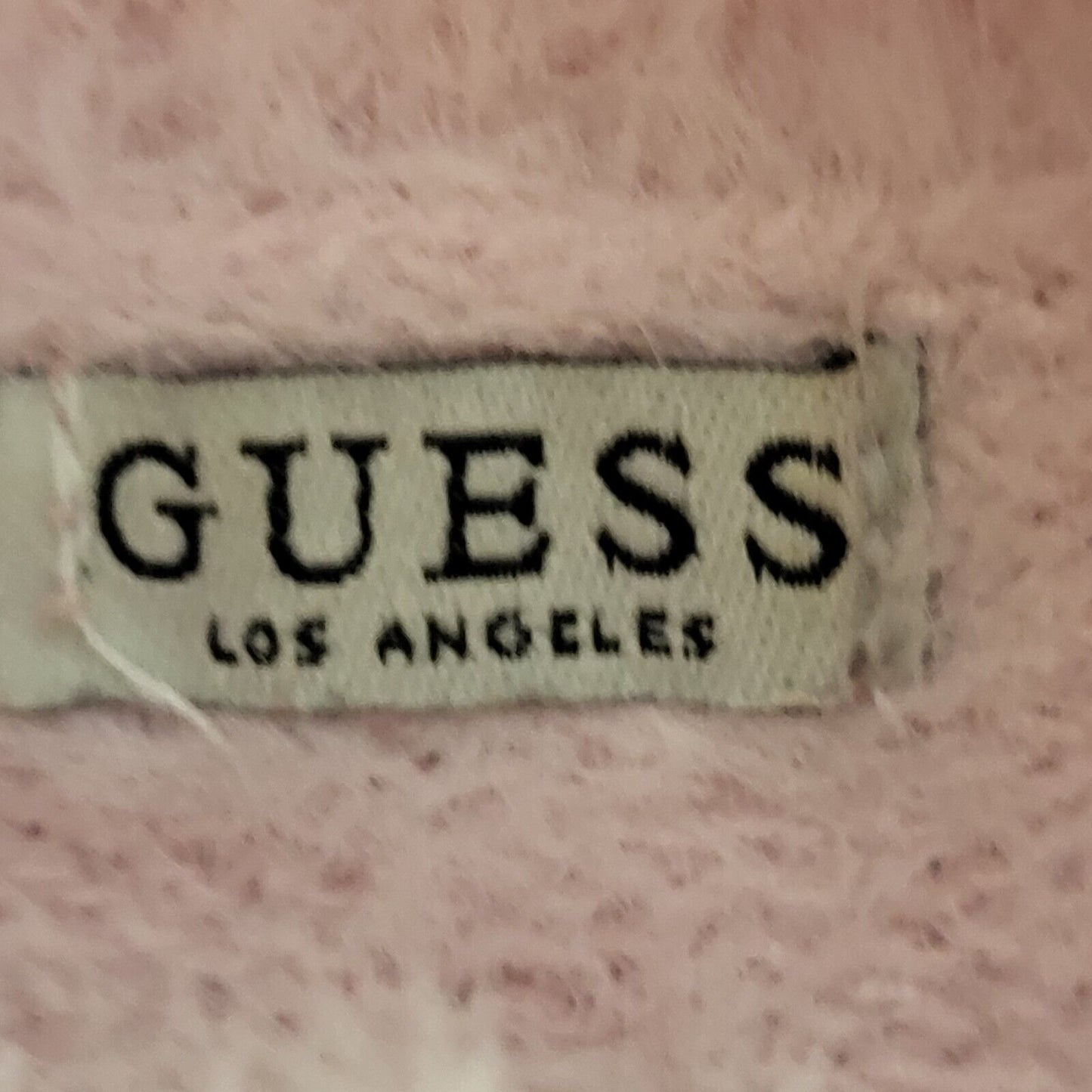 Guess Jumper Soft & Fluffy Pink High Neck Uk Women's Size S G422