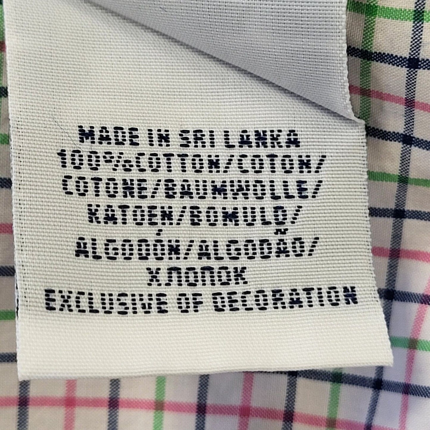 Ralph Lauren White Pink Blue Check S/Sleeve Shirt Men's UK M eu 50 H377