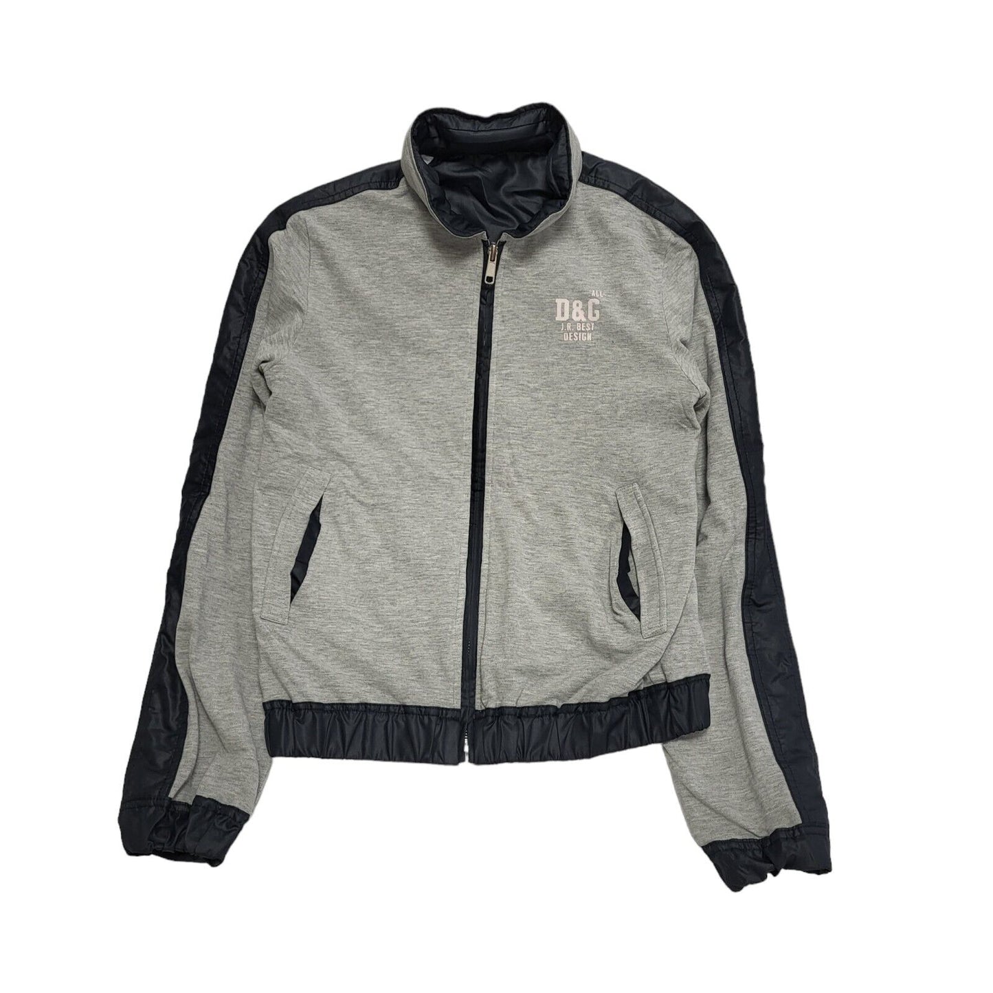Girl's D & G Grey Black Zipped Reverible Jacket Age 13-14 years xL H602
