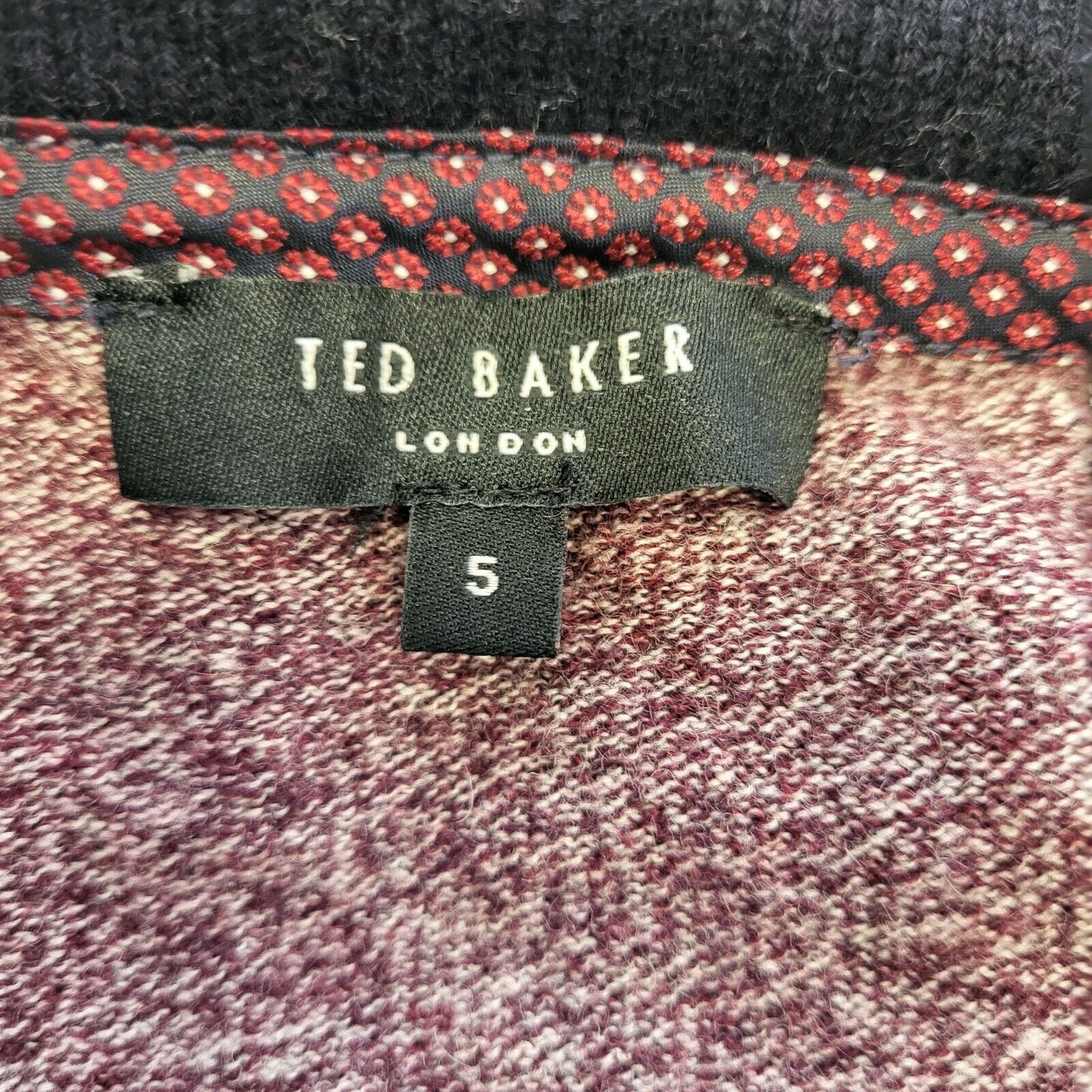 Ted Baker Pink Button Long Sleeve Polyamide Cardigan Men's uk M eu 50 H171
