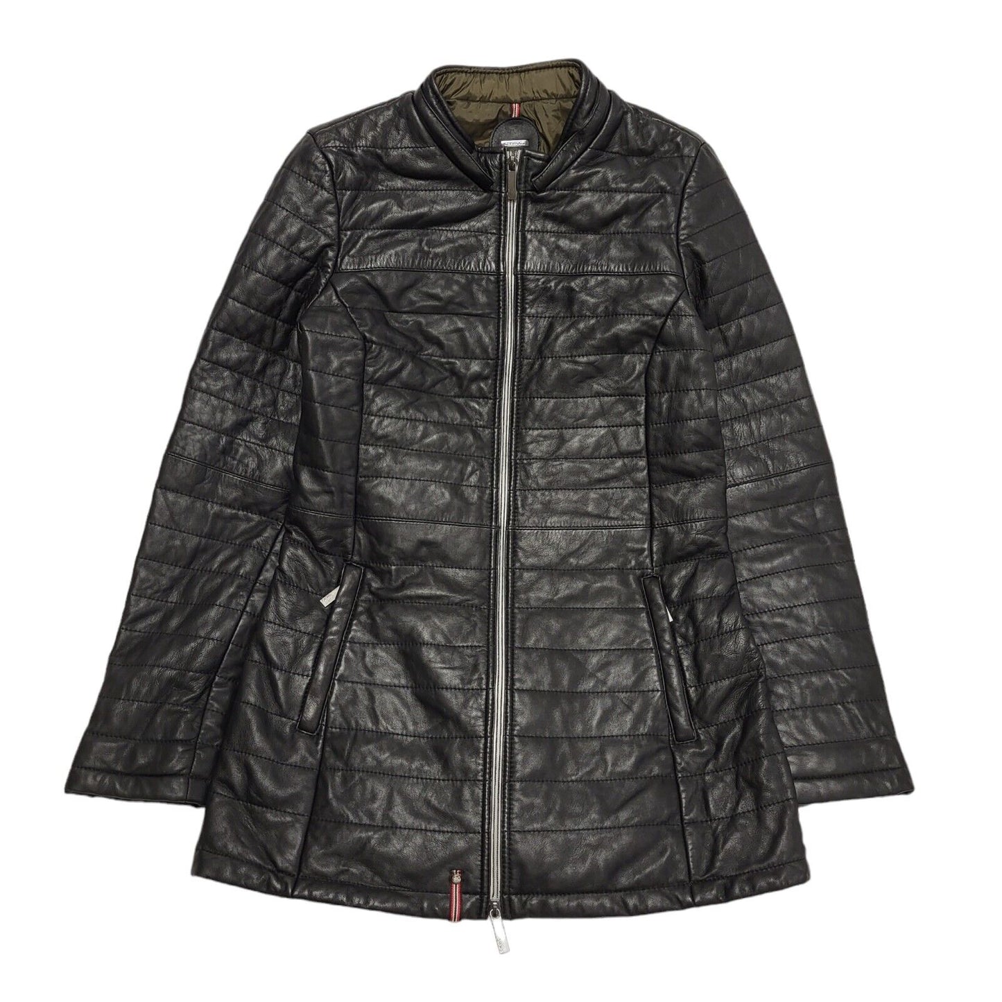 Oakwood Black Zipped Nylon Coat UK Women's Small BB321