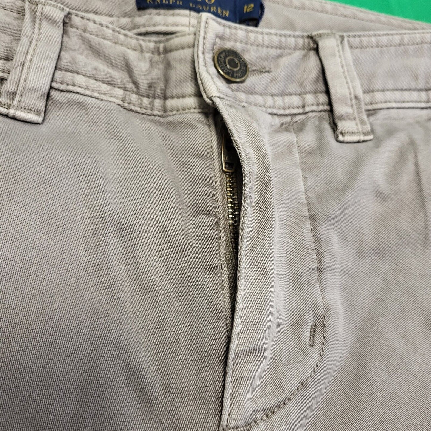Polo Ralph Lauren Grey Skinny Denim Cargo Jeans Women's 12 W32 L30 H253