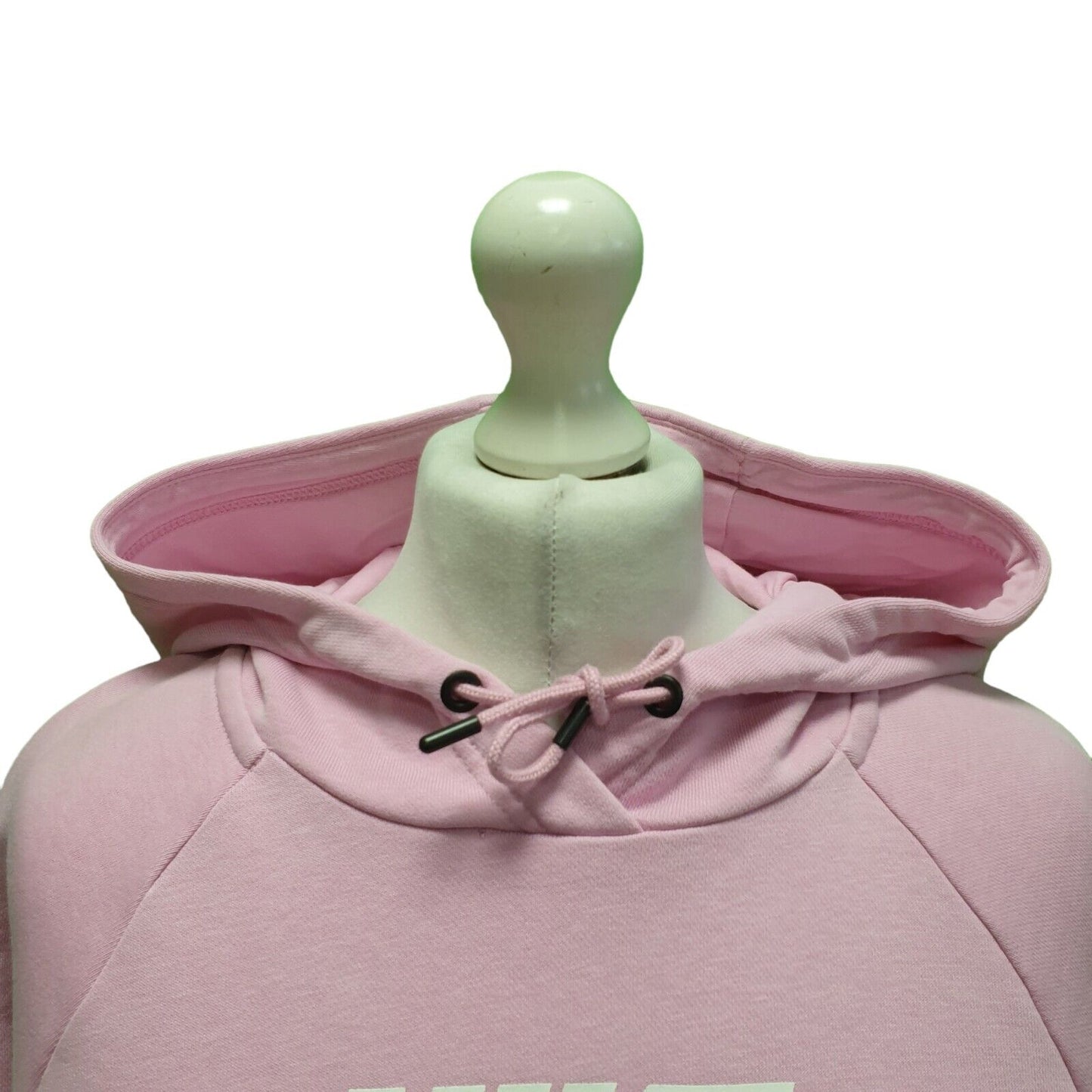 Nike Pink Cropped Drawstring Sweatshirt Hoodie Women's UK XS 6 EU 34 H944